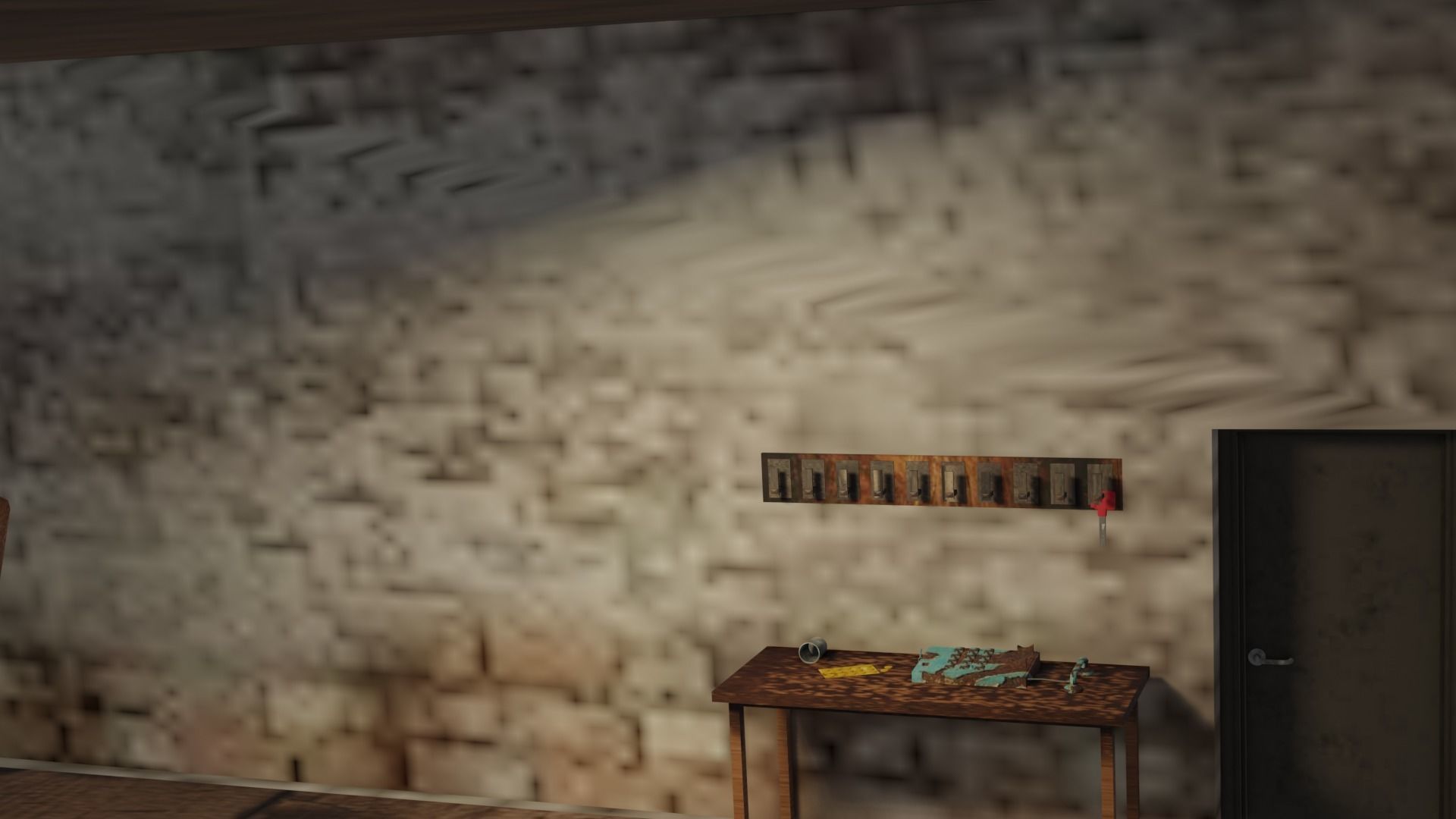 Haunted House 3d Low-poly 3D model_7