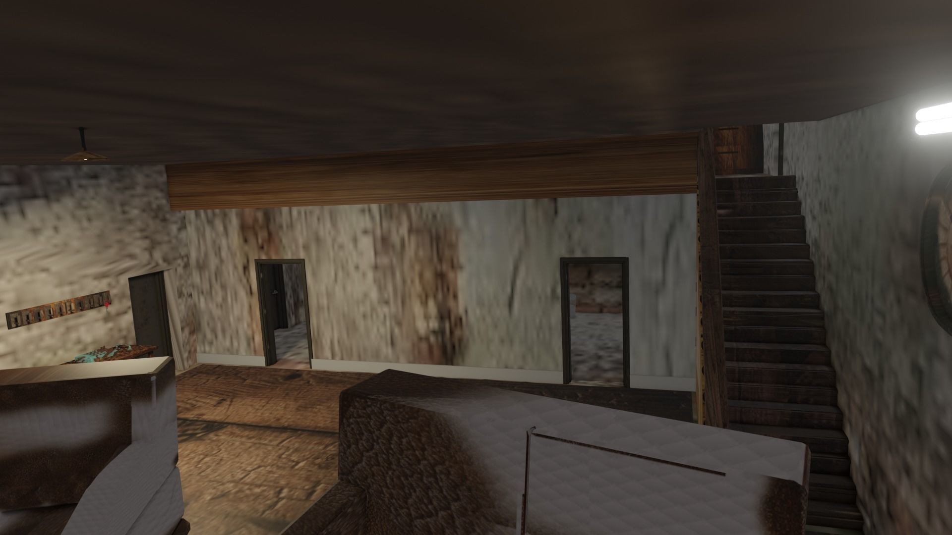 Haunted House 3d Low-poly 3D model_9