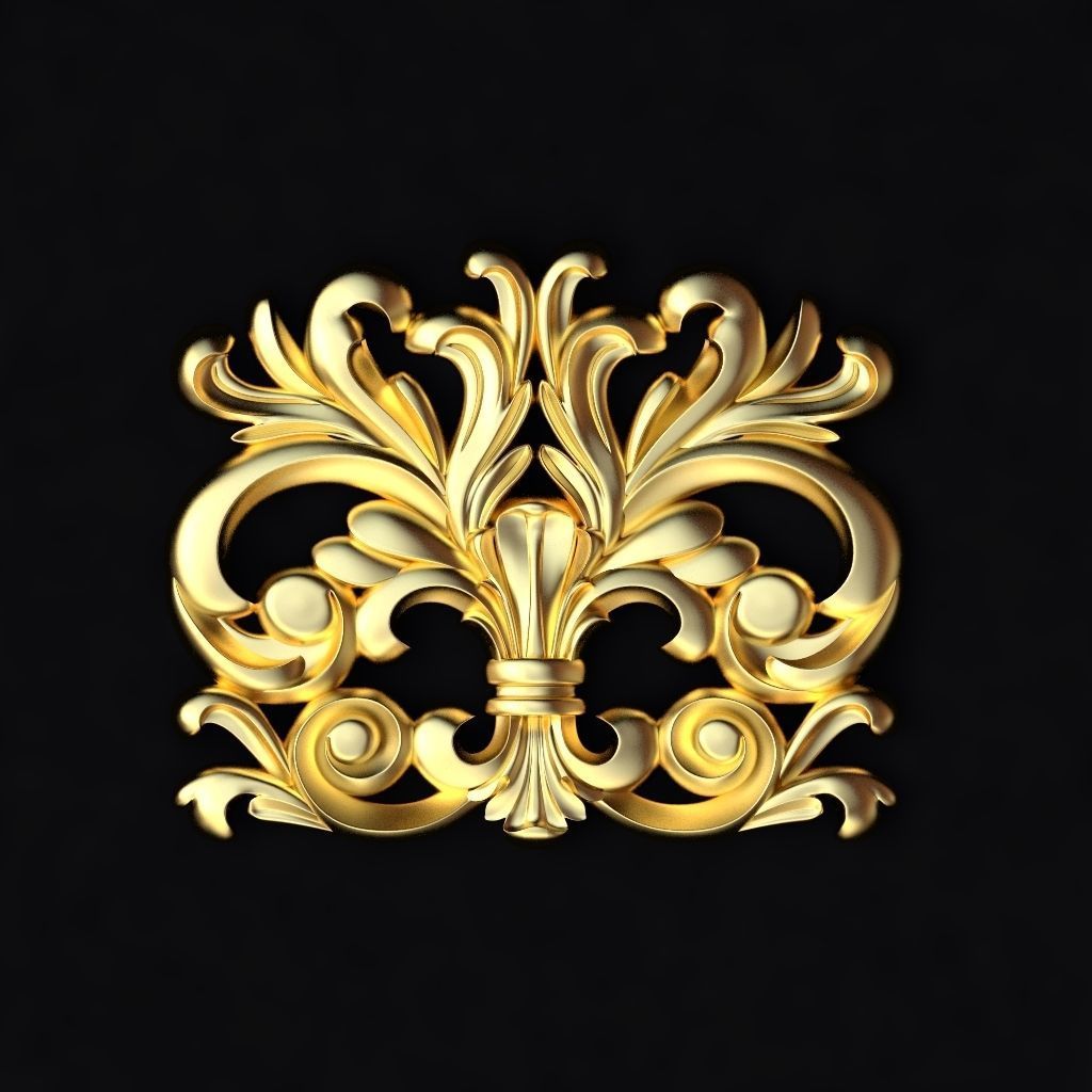 5 high-quality center decors for furniture ornaments 3D model_2