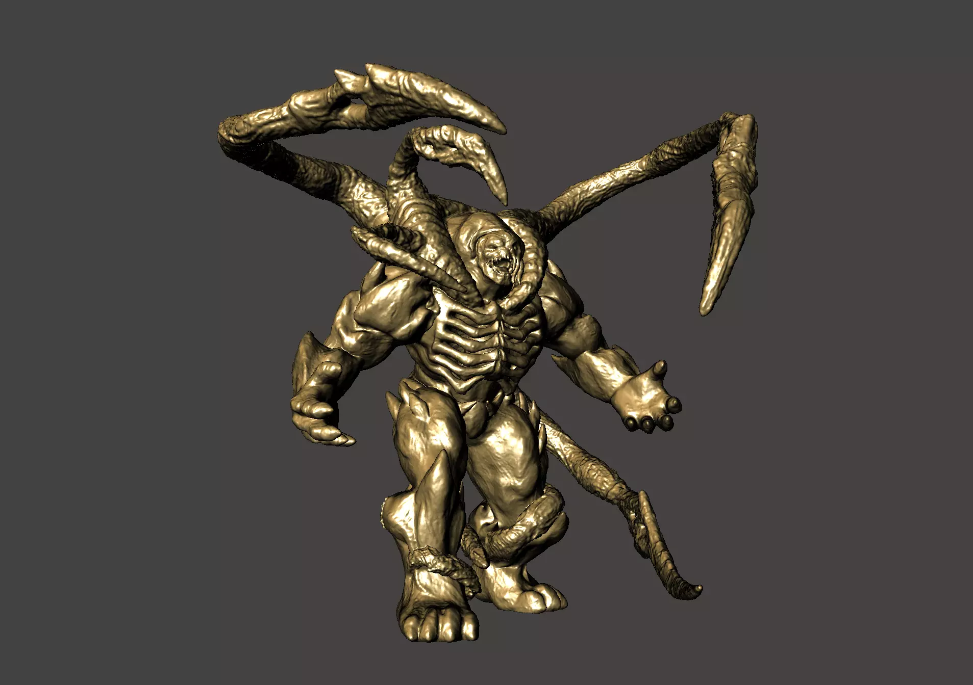 Lambent Berserker - Gears of War 3 ultra detailed high-poly STL 3D print model_0