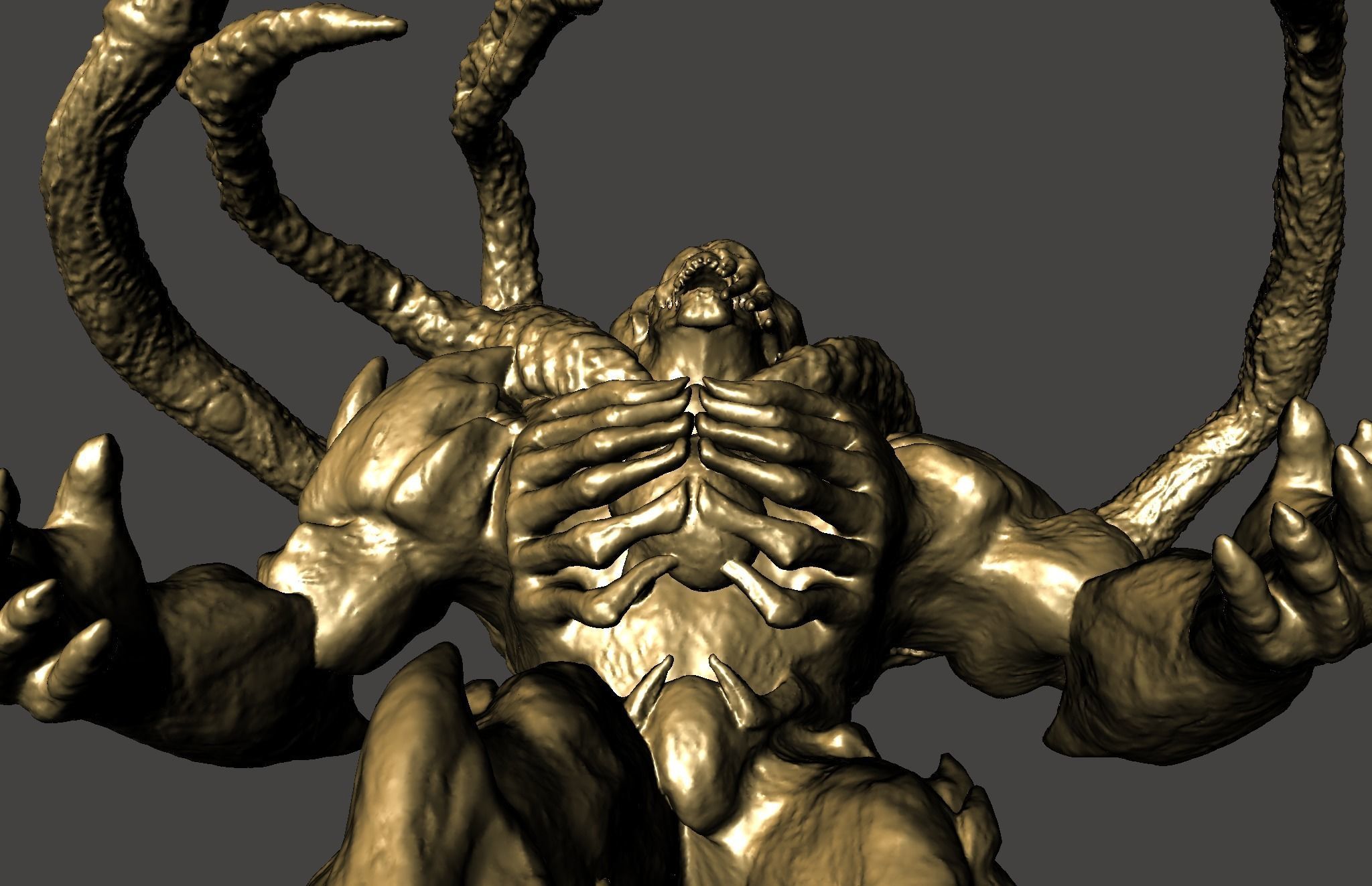 Lambent Berserker - Gears of War 3 ultra detailed high-poly STL 3D print model_20