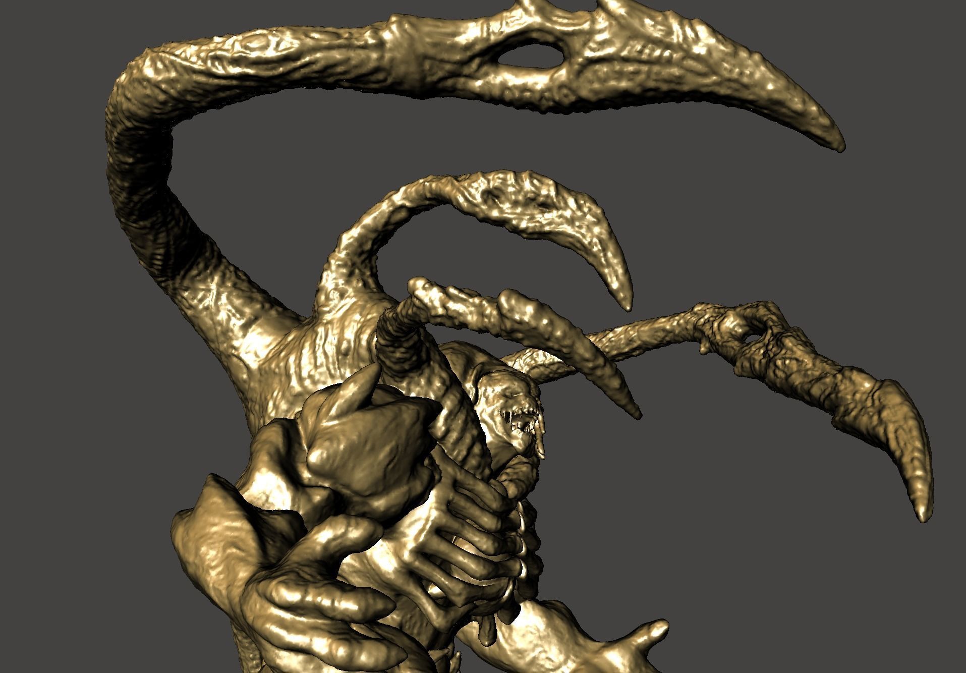 Lambent Berserker - Gears of War 3 ultra detailed high-poly STL 3D print model_21