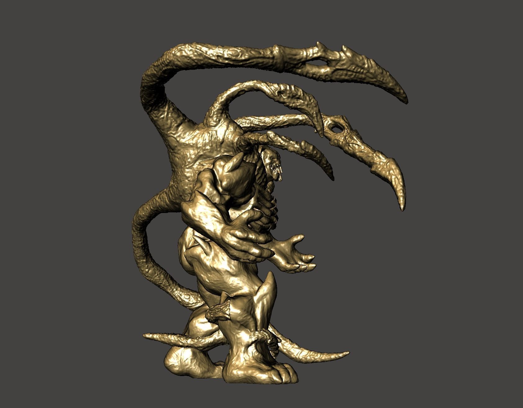 Lambent Berserker - Gears of War 3 ultra detailed high-poly STL 3D print model_9