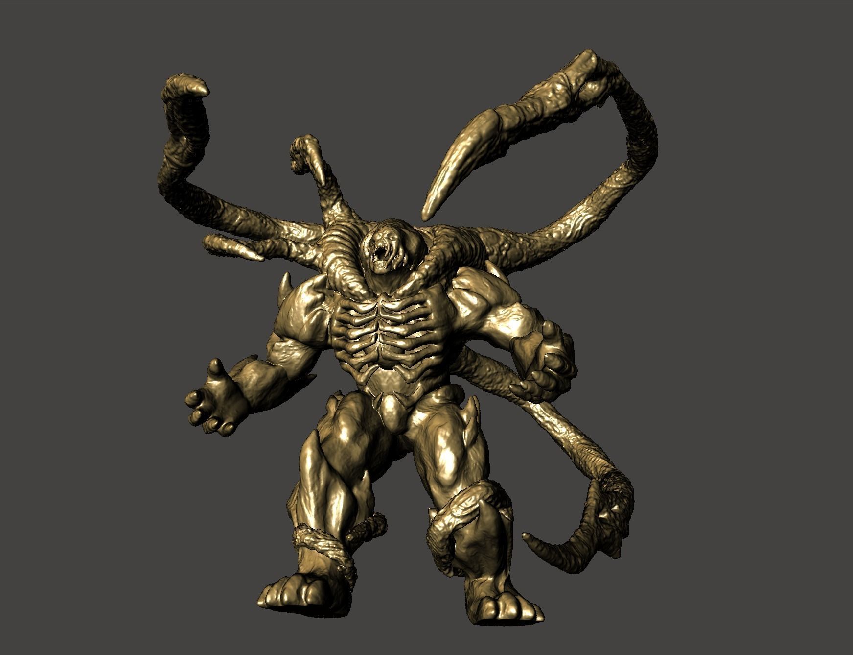 Lambent Berserker - Gears of War 3 ultra detailed high-poly STL 3D print model_14