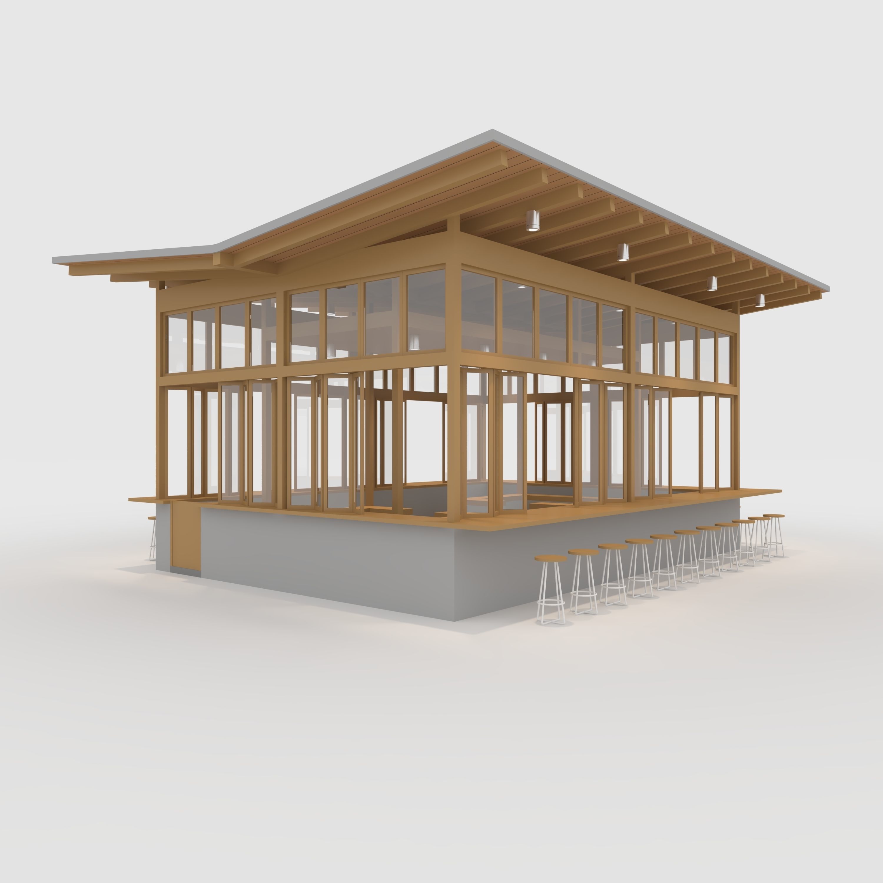 Booth 1 Coffee  3D model_6