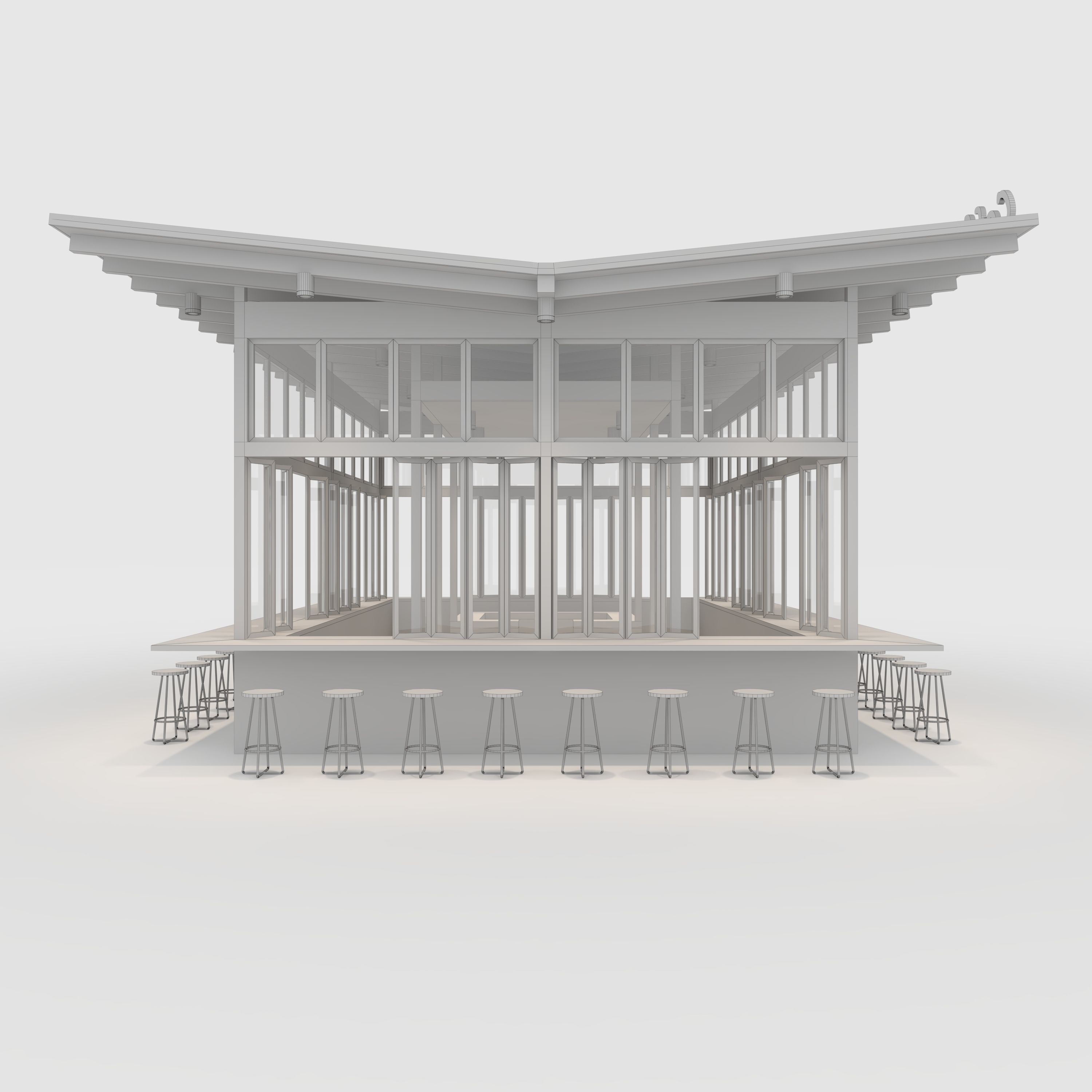 Booth 1 Coffee  3D model_11