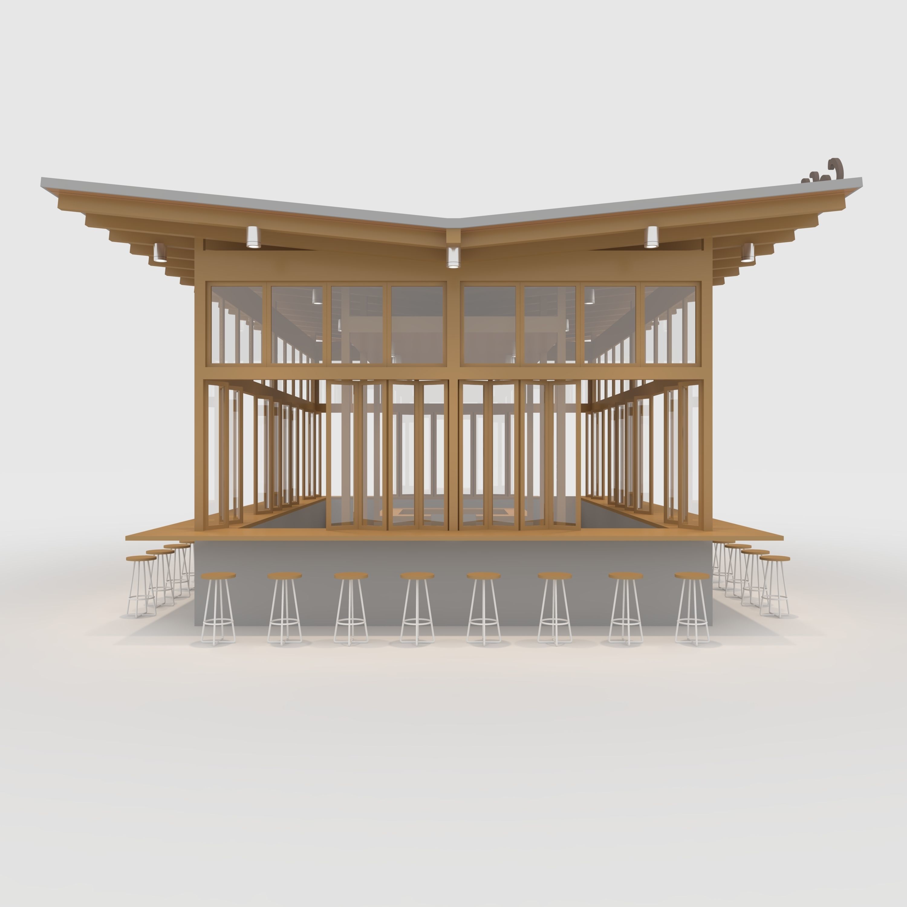 Booth 1 Coffee  3D model_10