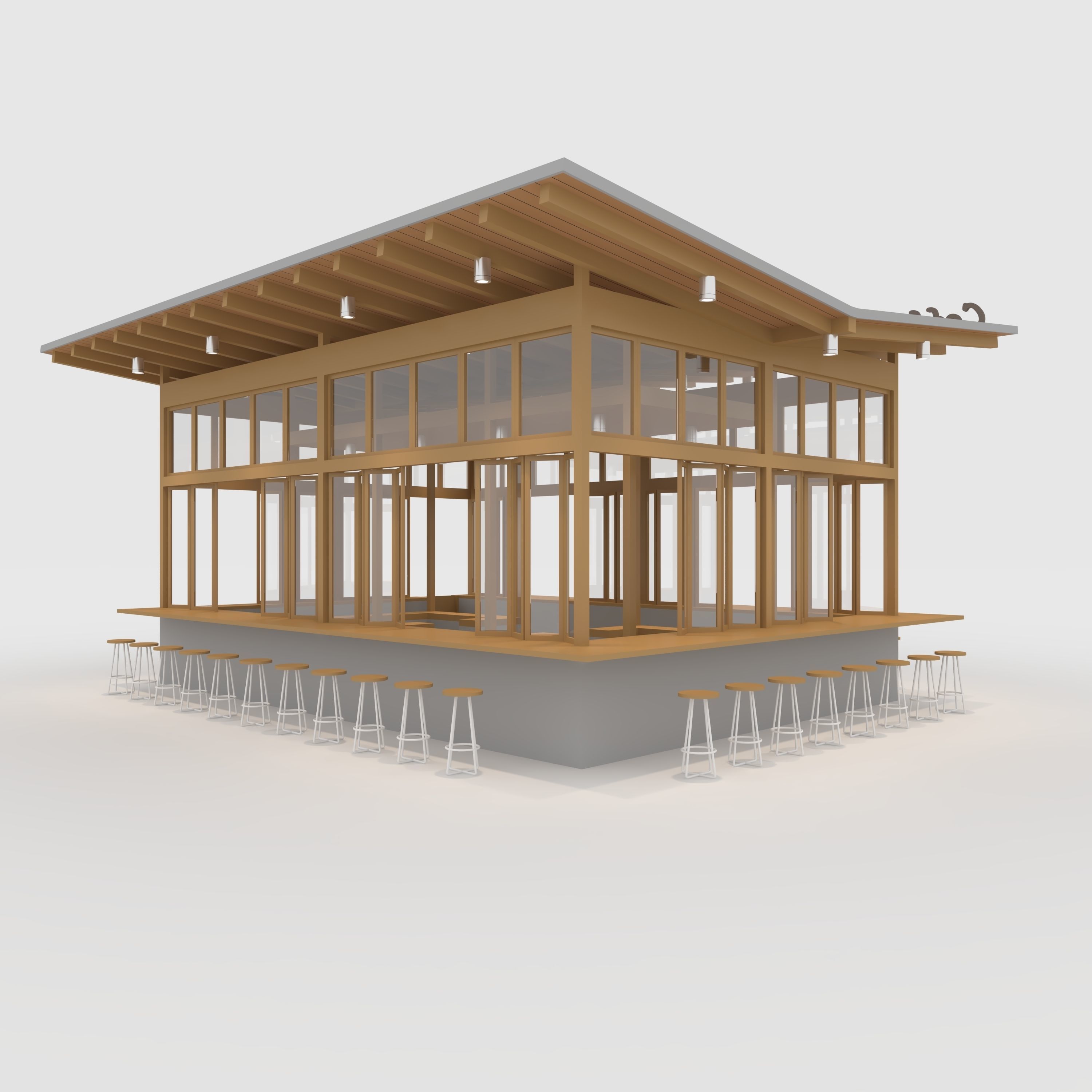 Booth 1 Coffee  3D model_8