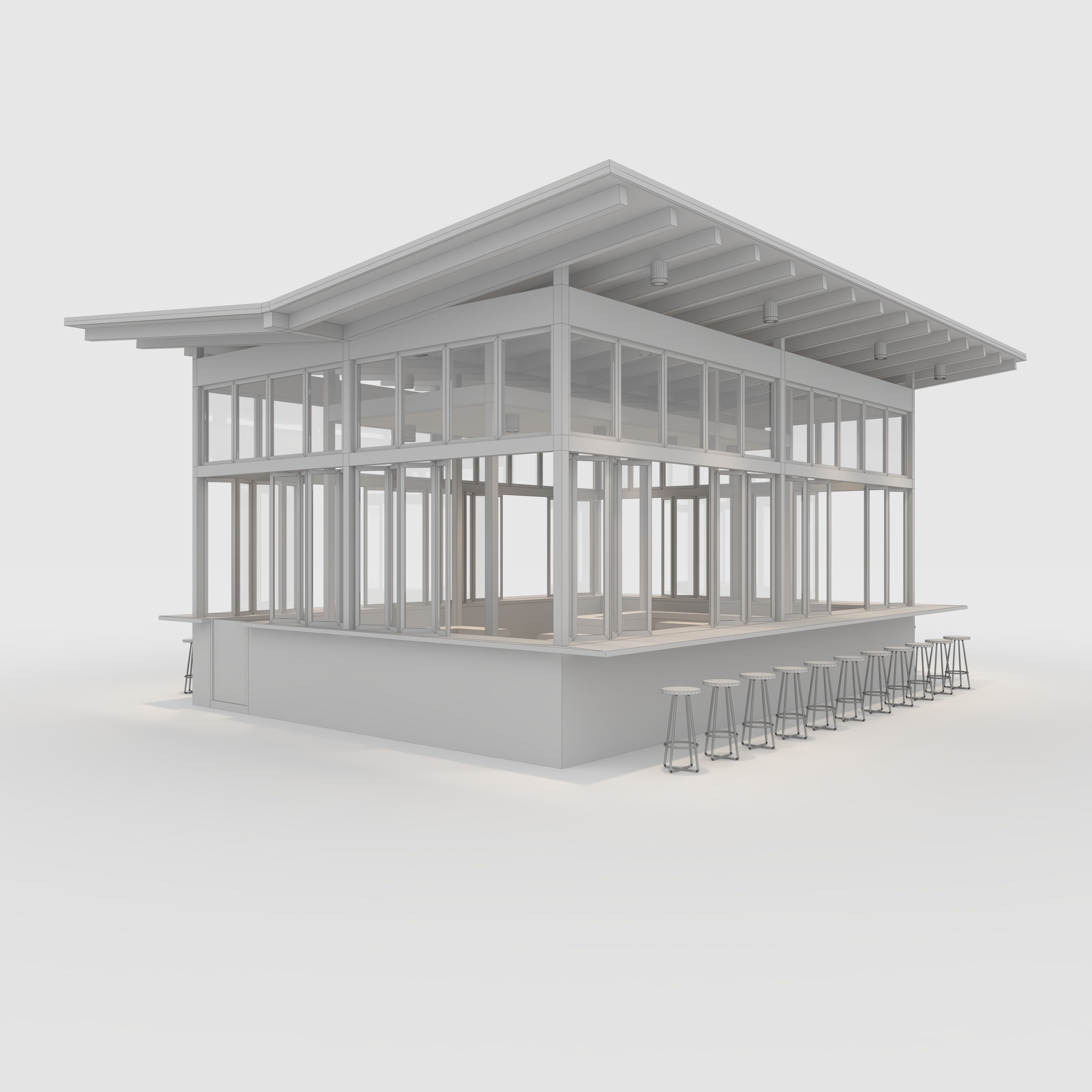 Booth 1 Coffee  3D model_7