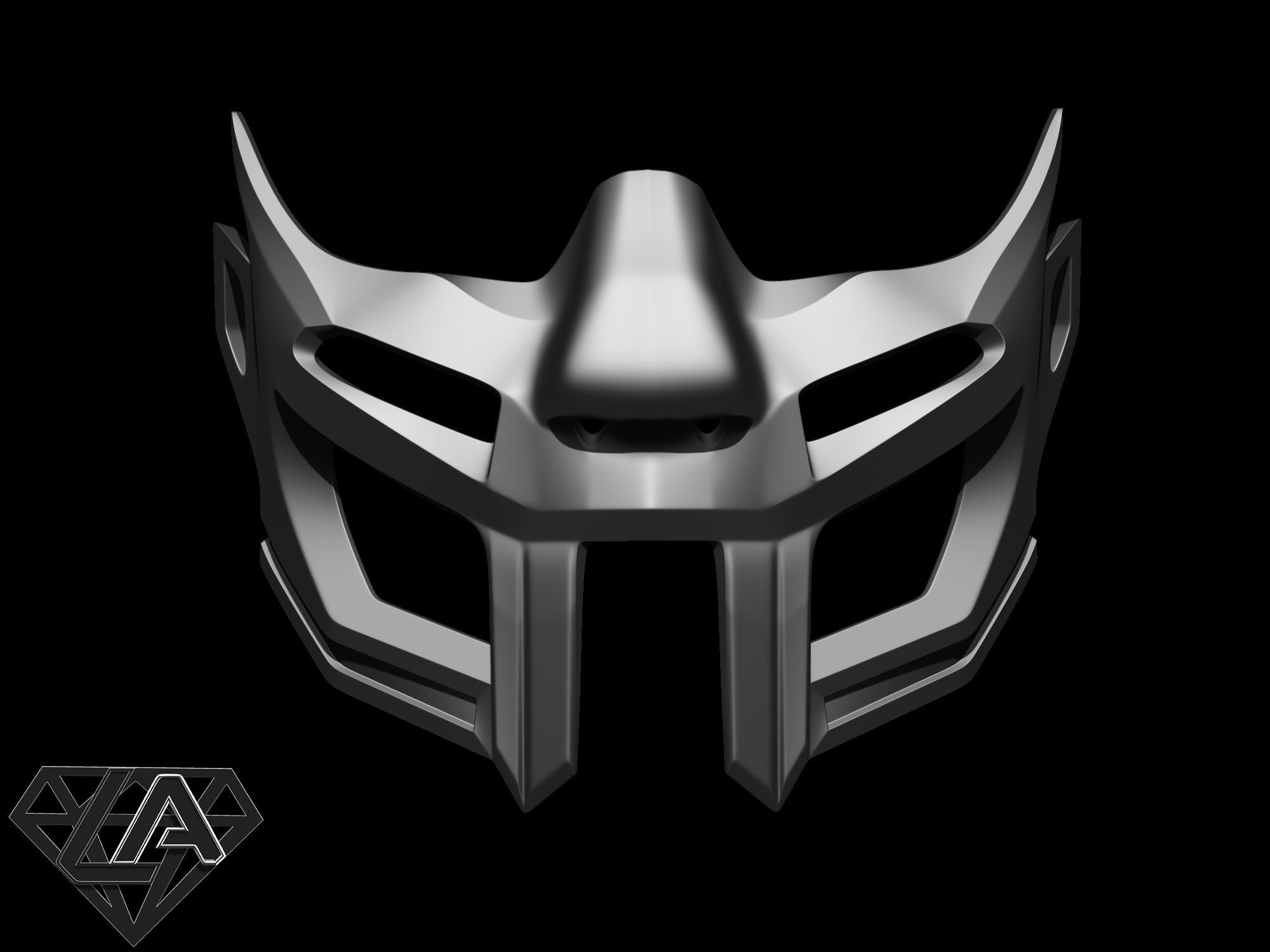 Gladiator mask lion style Free 3D print model_1