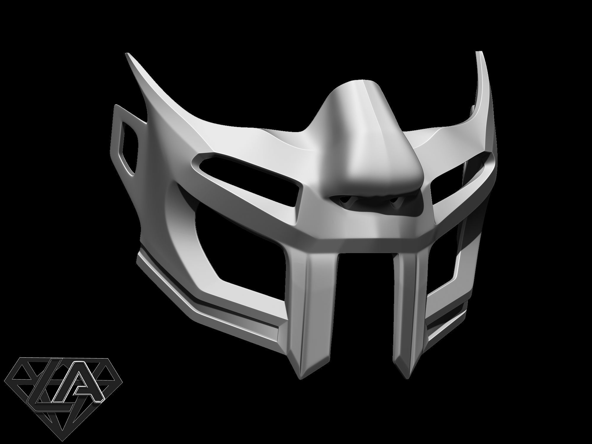 Gladiator mask lion style Free 3D print model_2