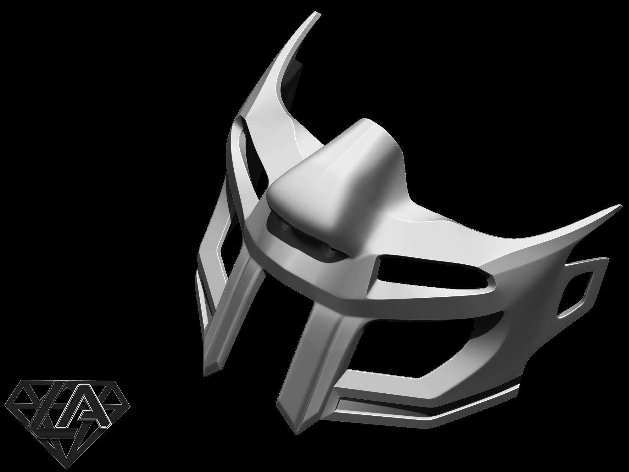 Gladiator mask lion style Free 3D print model_6