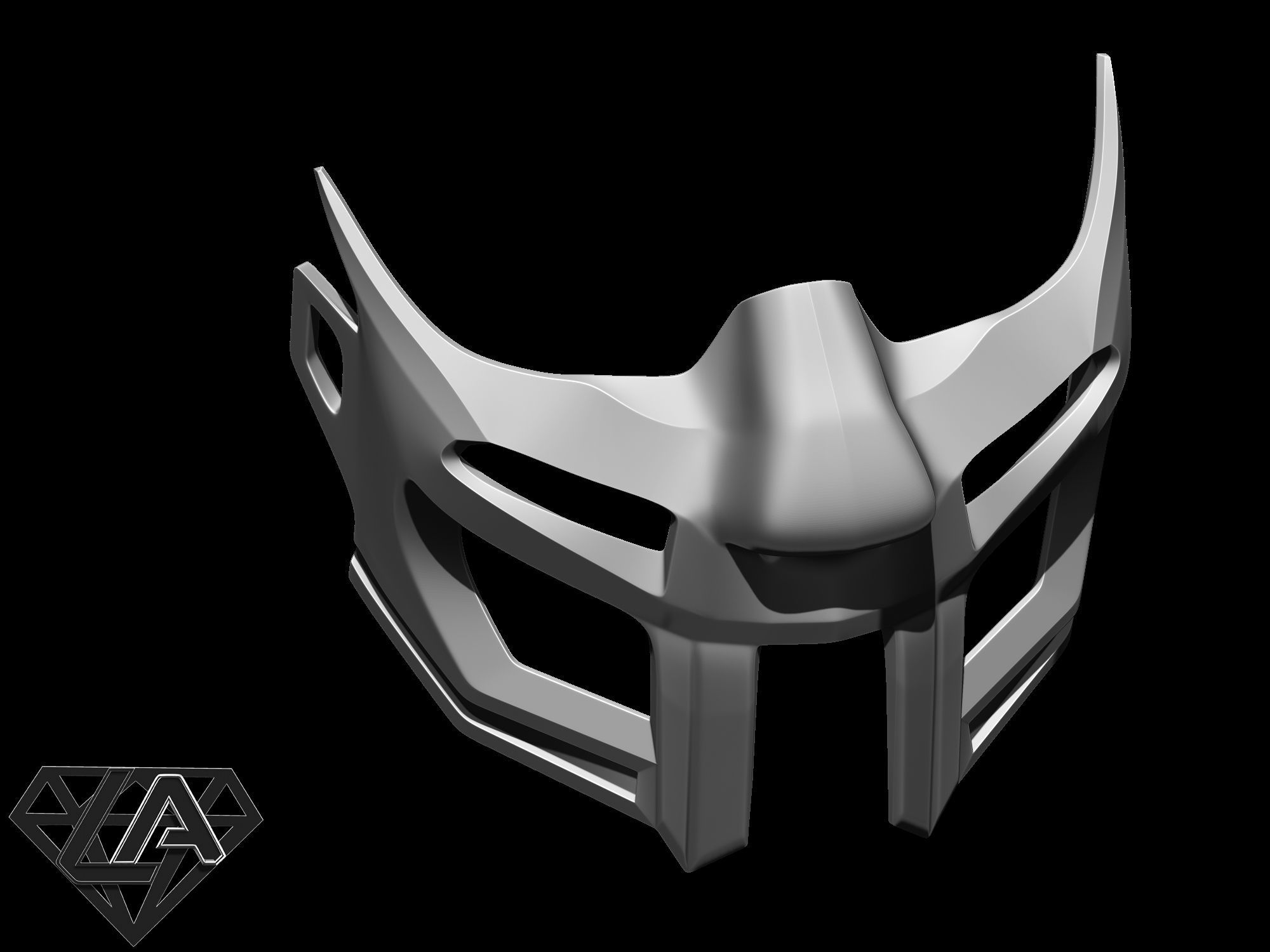 Gladiator mask lion style Free 3D print model_4