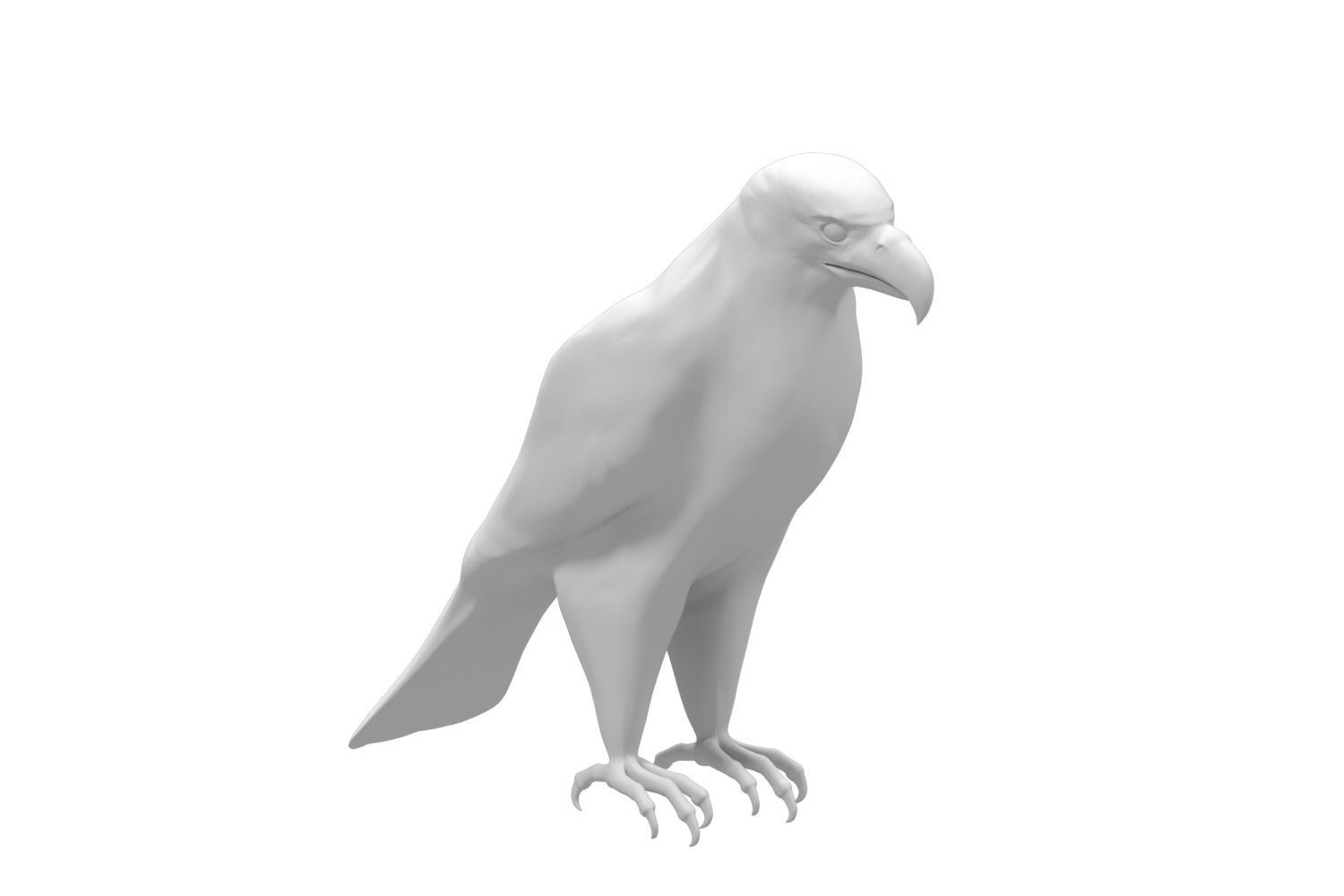 Realistic Bald Eagle 3D Model Low-poly 3D model_14