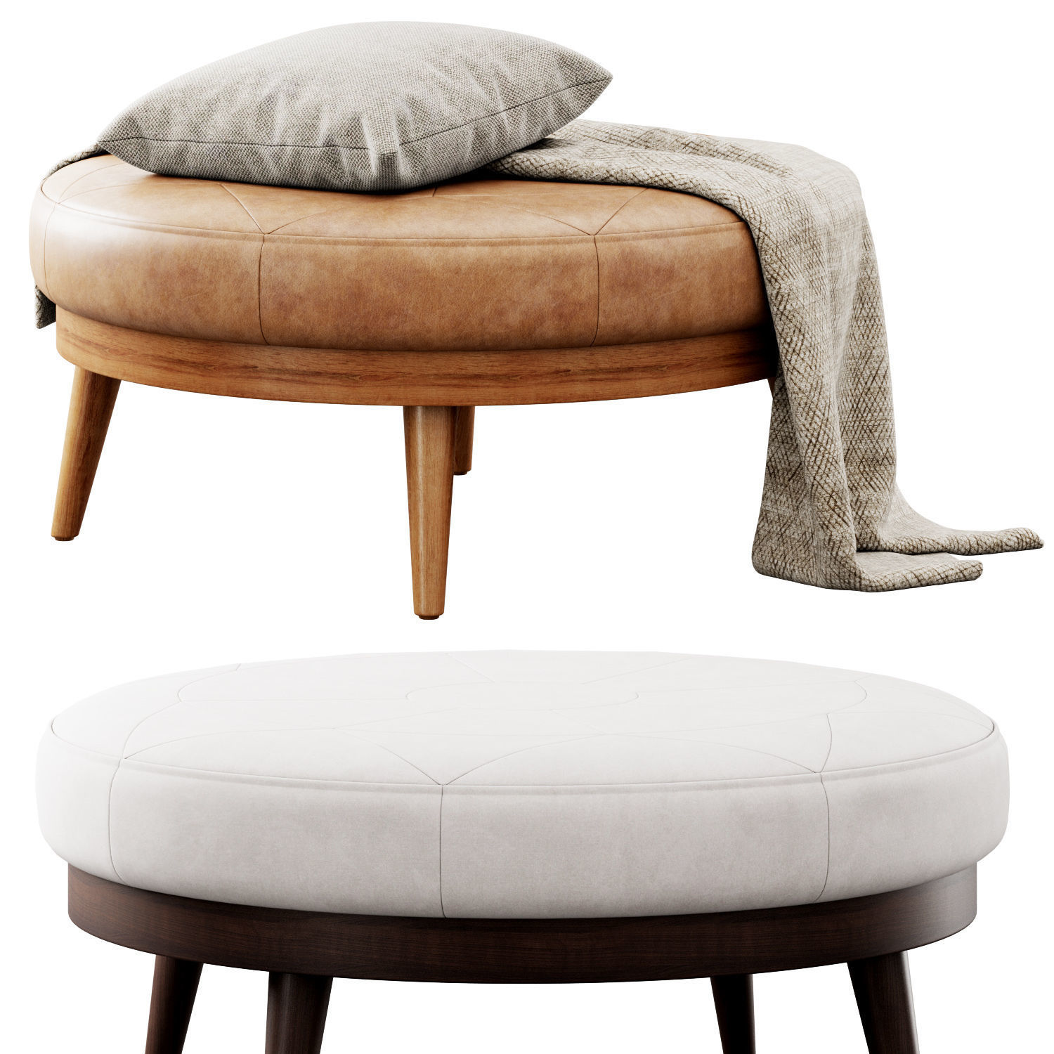 Gio Ottoman by Poly and Bark 3D model_1