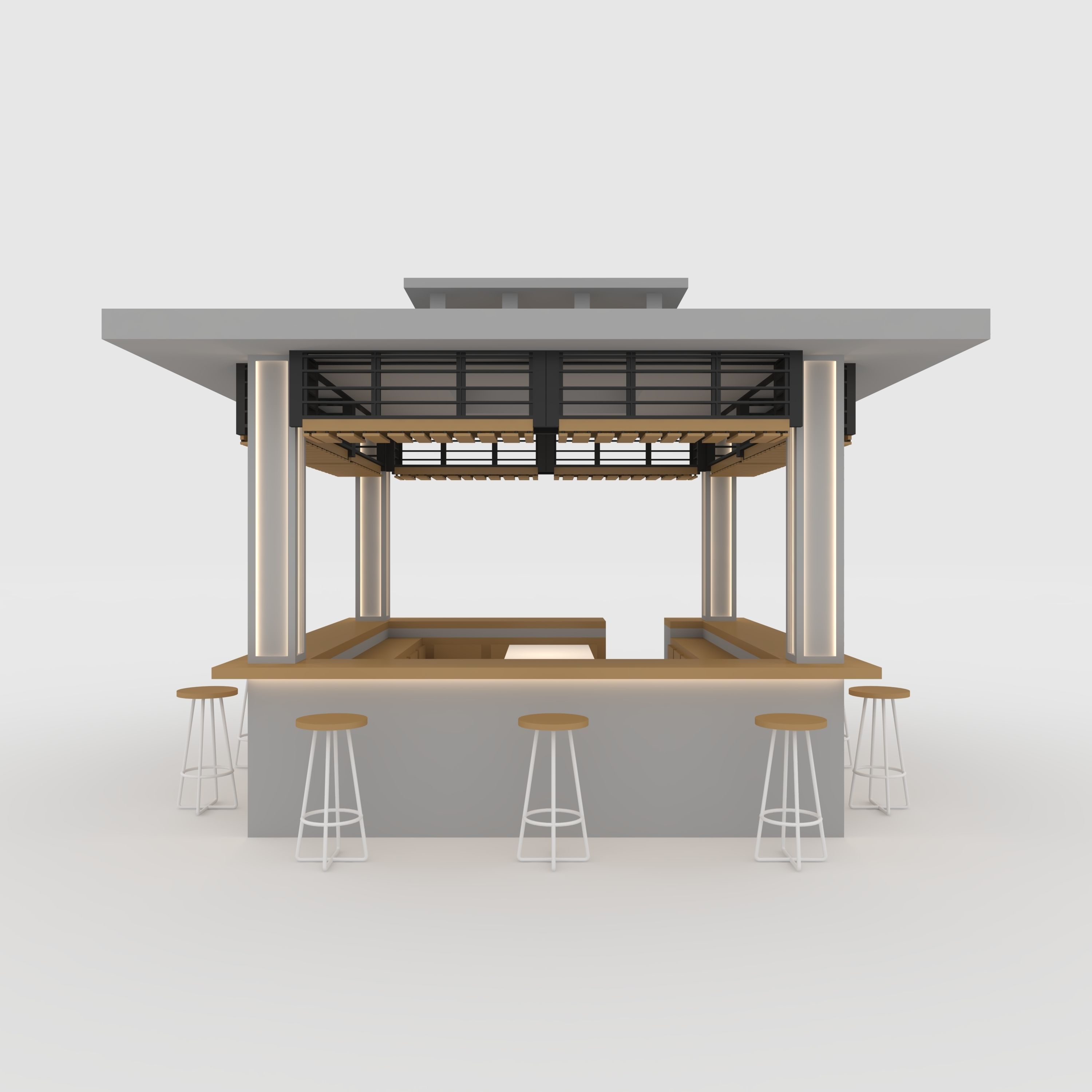 Booth 2  3D model_6