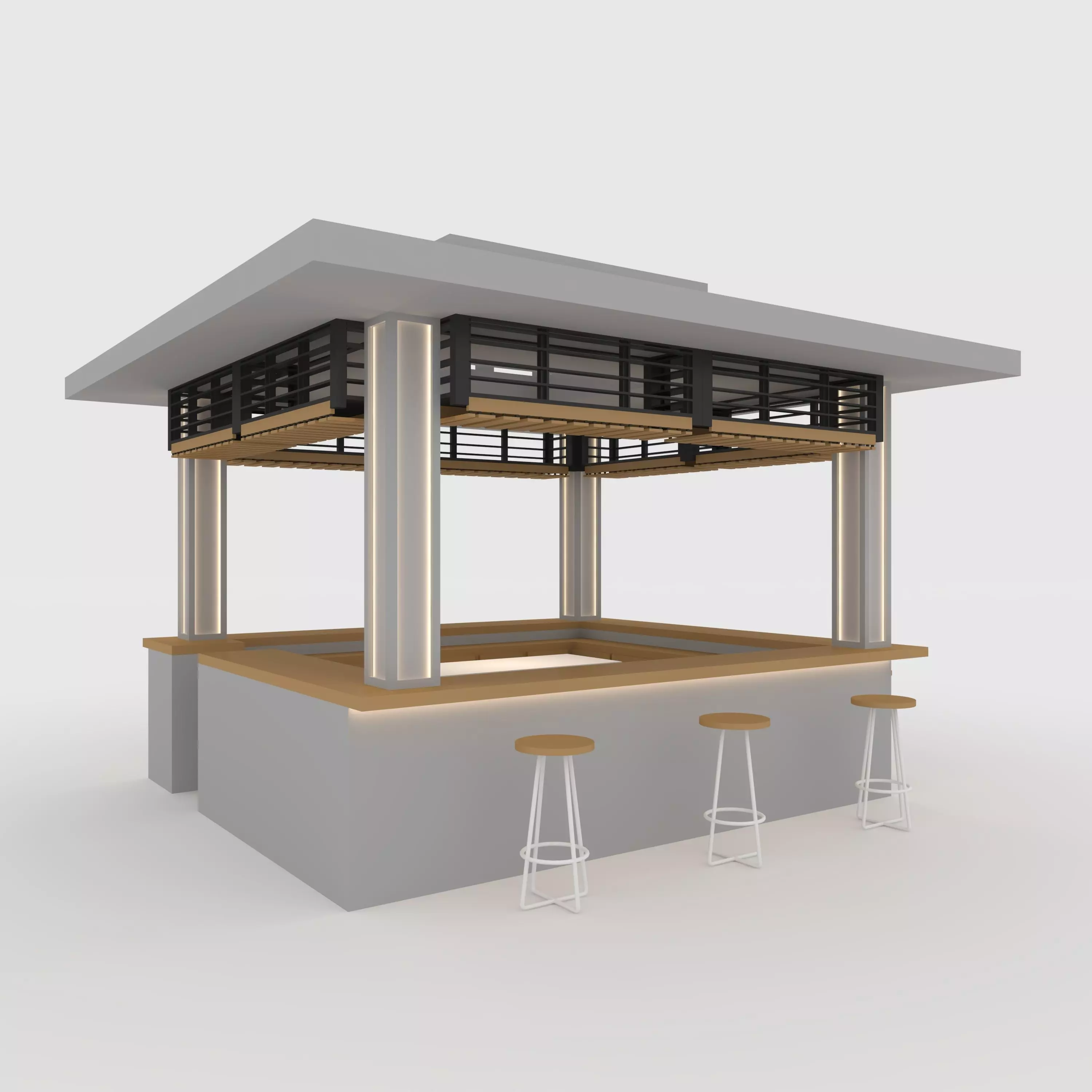 Booth 2  3D model_0