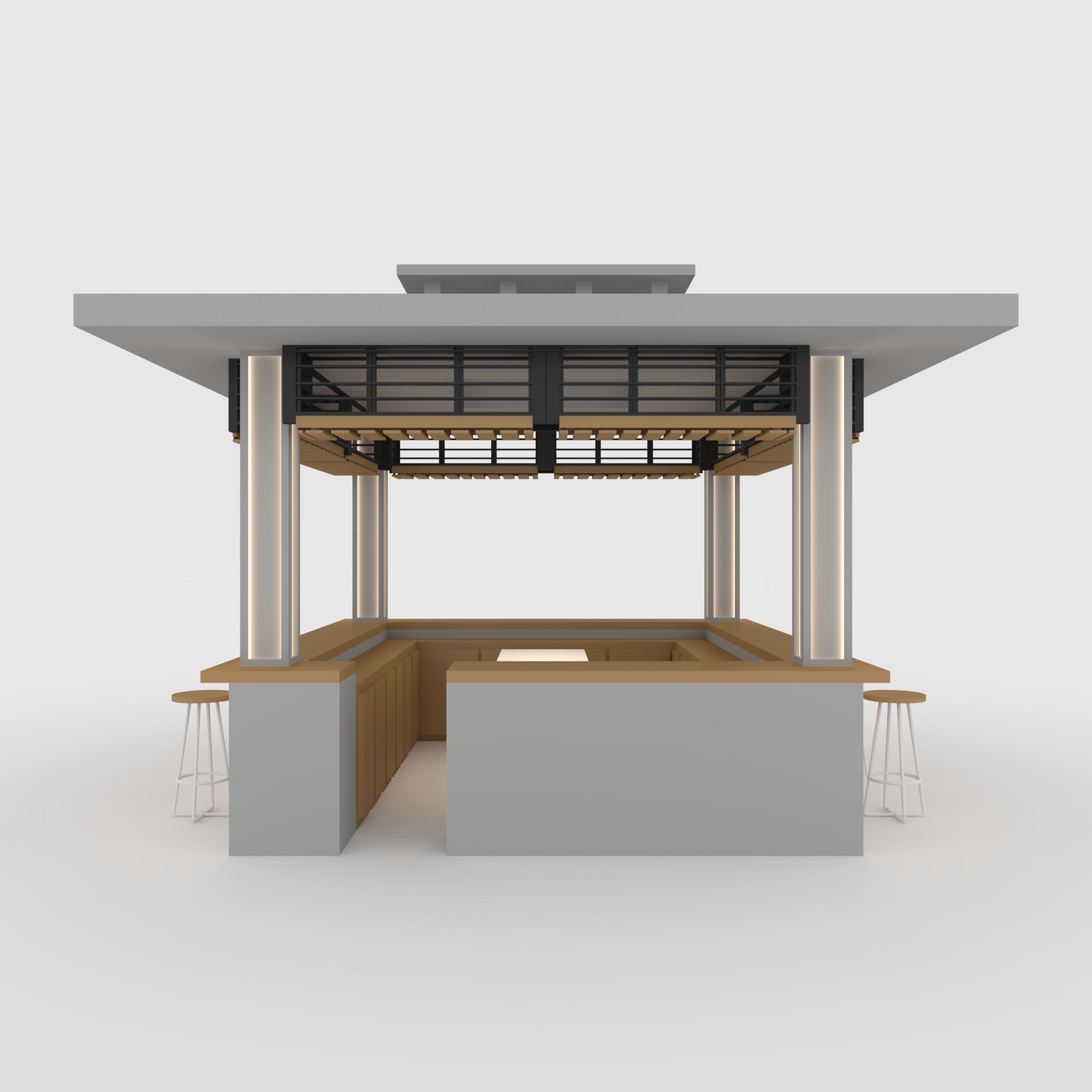 Booth 2  3D model_8