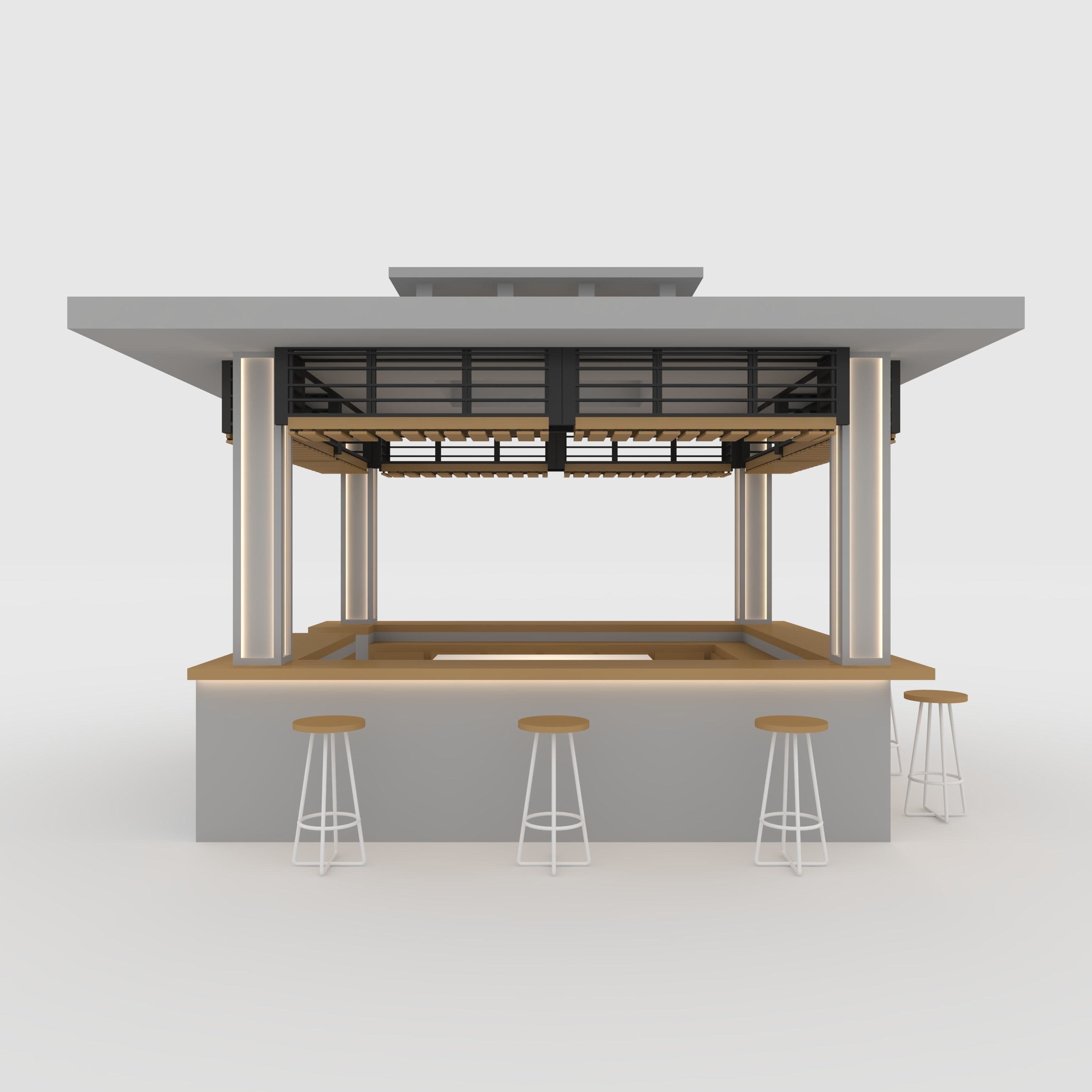 Booth 2  3D model_2