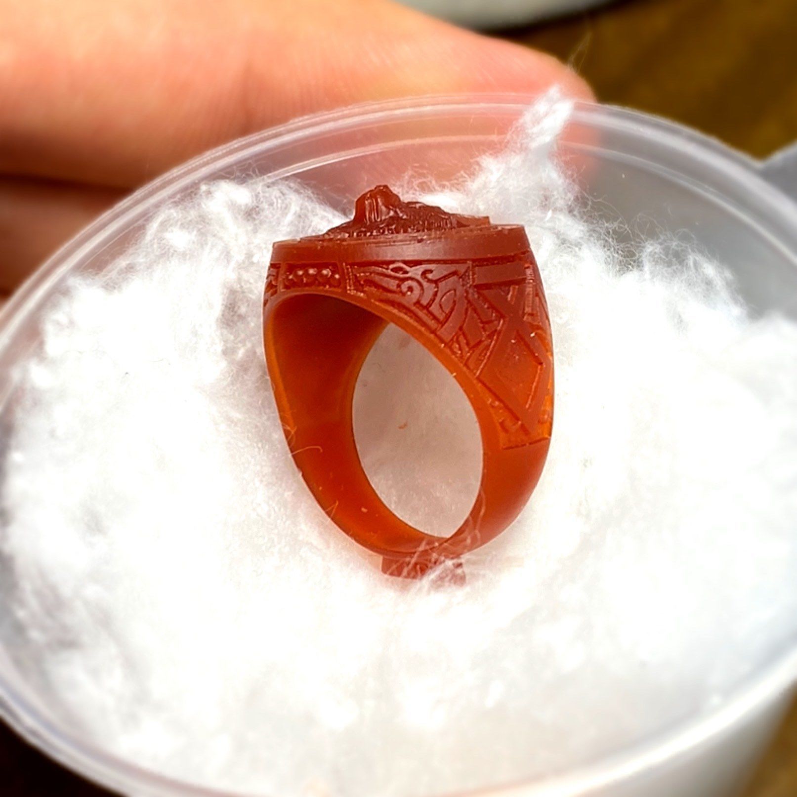 wolf ring 3D print model_6