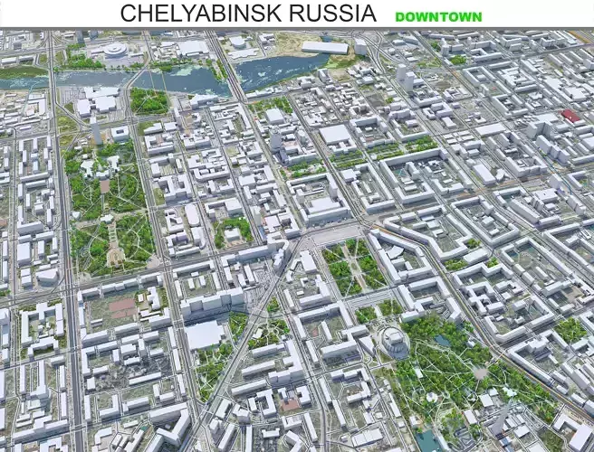 Chelyabinsk Downtown Russia