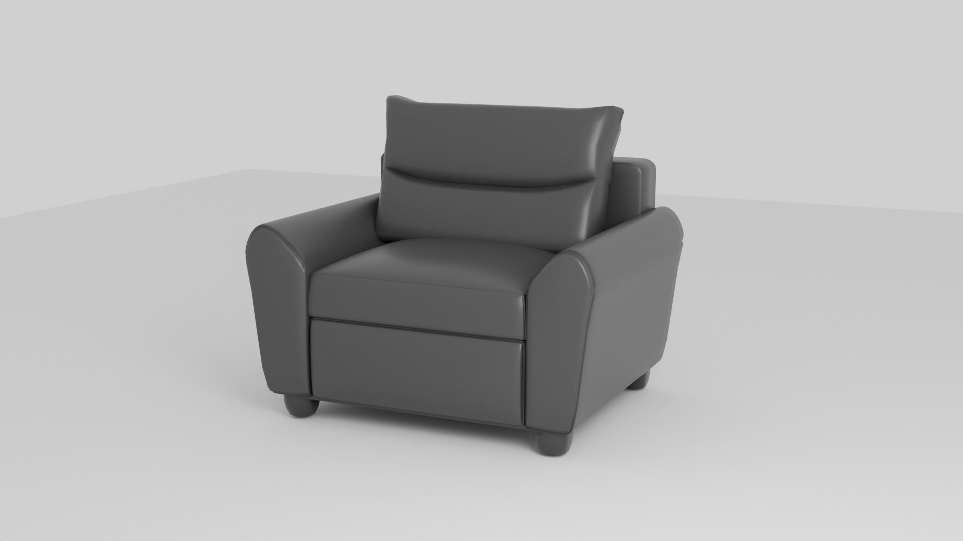 armchair recliner chair Free 3D model_1
