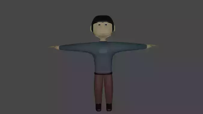 Citizen low poly star trek Free low-poly 3D model