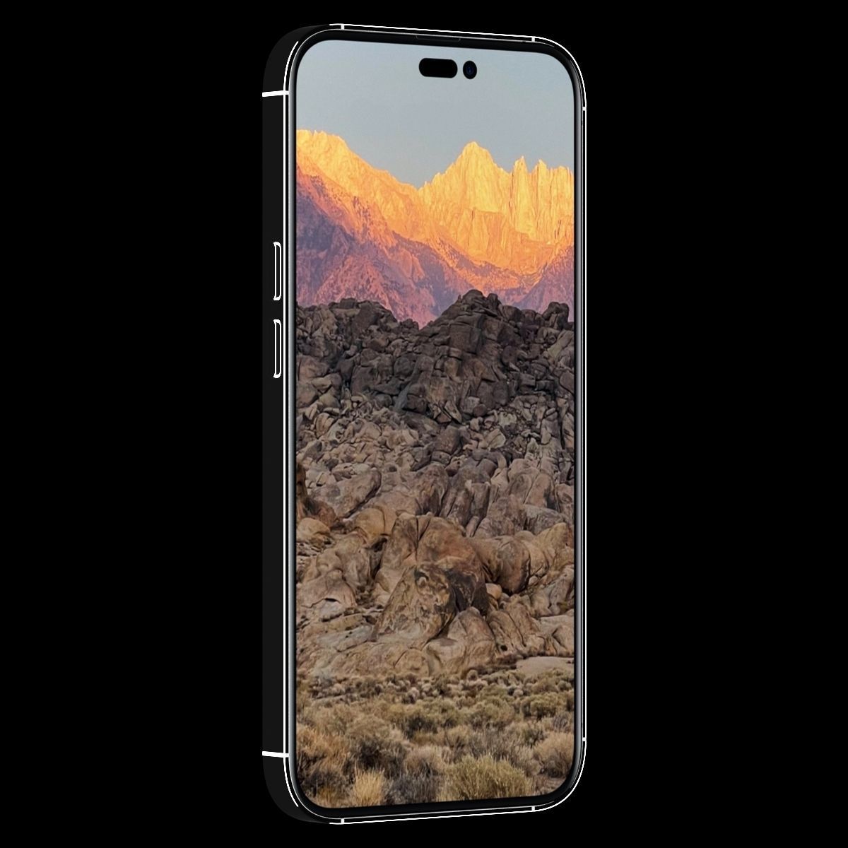 iphone realistic model pro - front and back camera 3D model_2