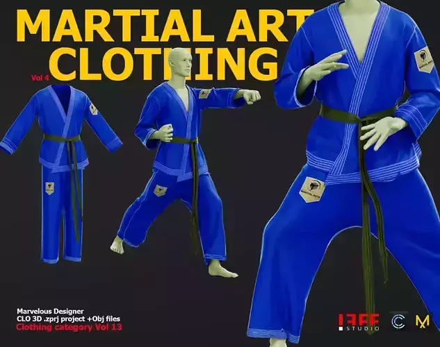 MARTIAL ARTS CLOTHING 1  VOL 10 3D model
