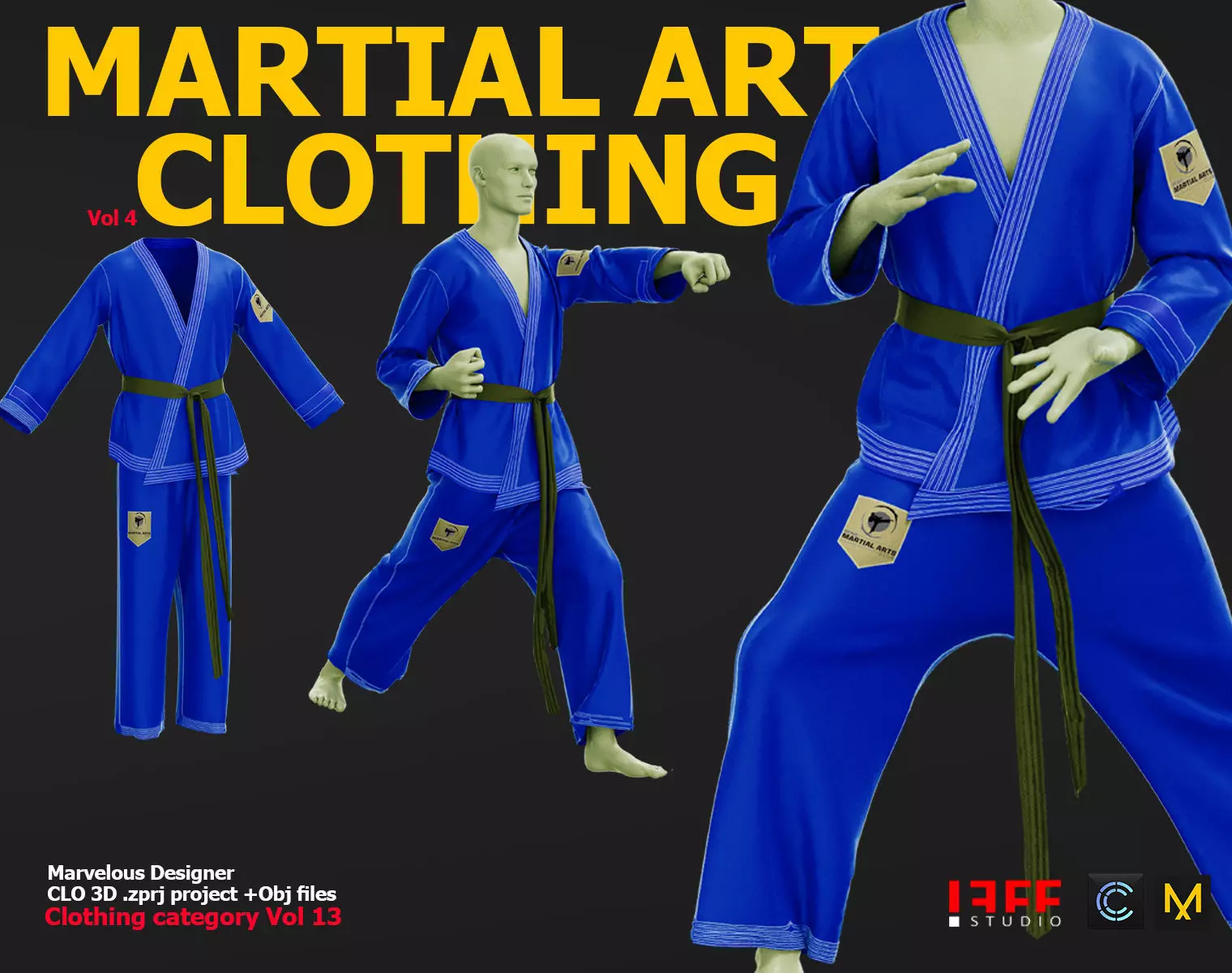MARTIAL ARTS CLOTHING 1  VOL 10 3D model_0