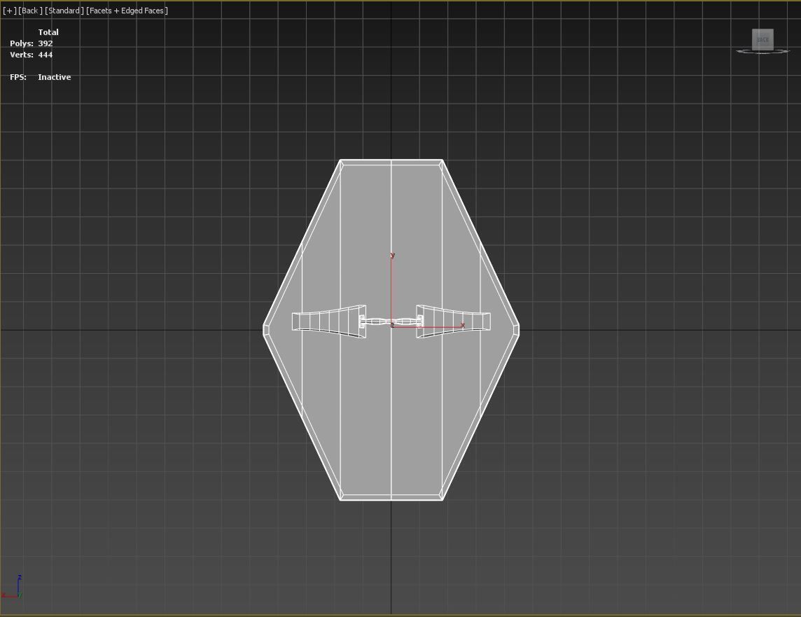 Slavic diamond-shaped shield painted white with radial symbol Low-poly 3D model_9
