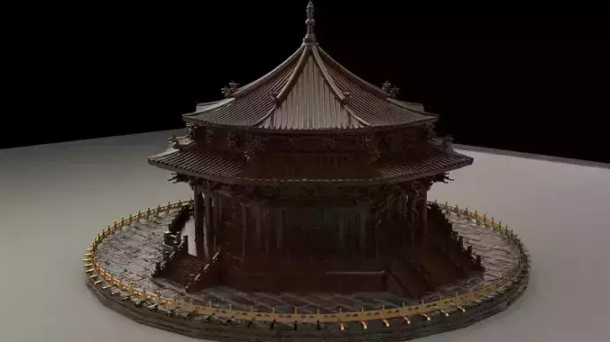 Chinese wooden house