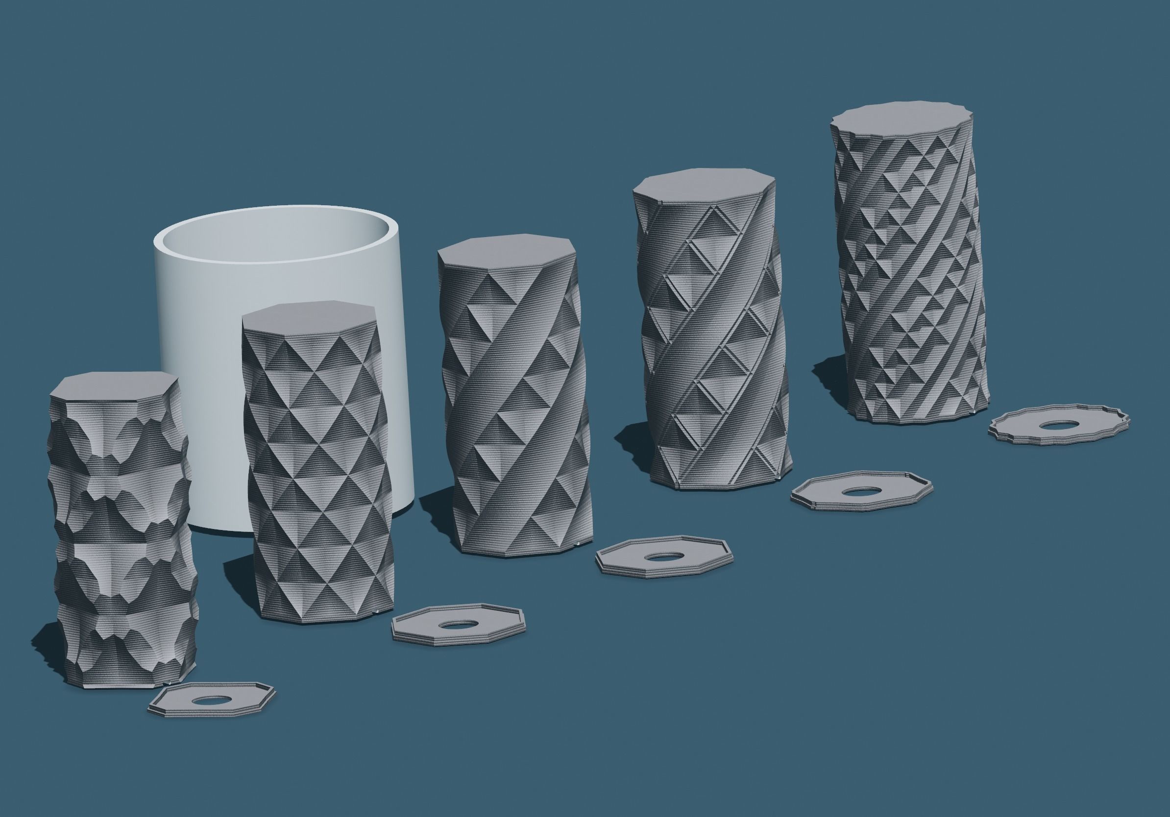 Lamp Diamant V1 Bundle 3D print model_3