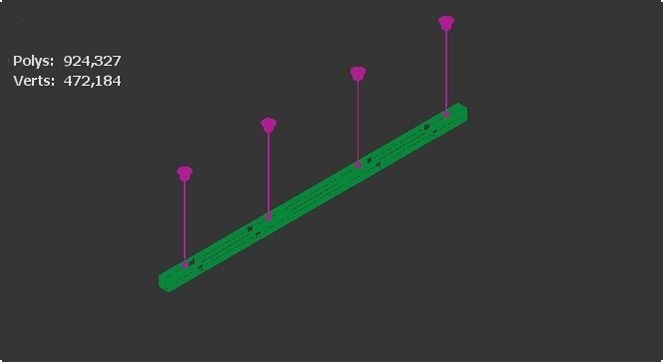 Celling Tube Shape Hanging Lamp Free 3D model_7