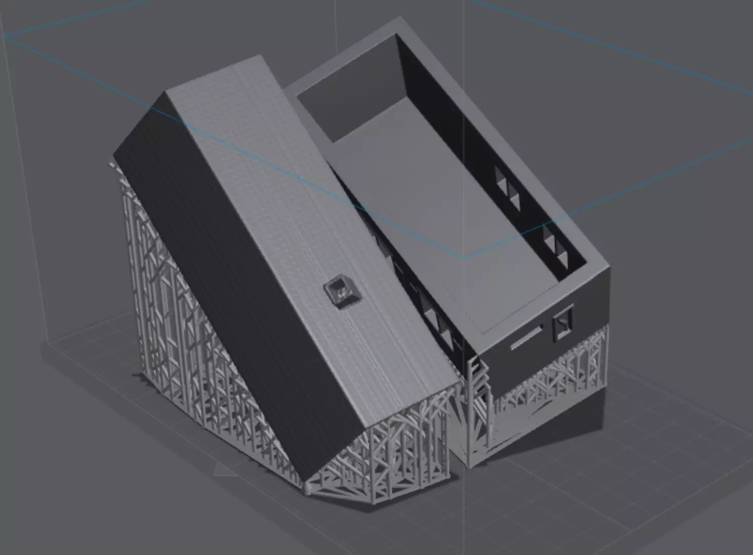 Haus fuer Resindrucker Free 3D print model_0