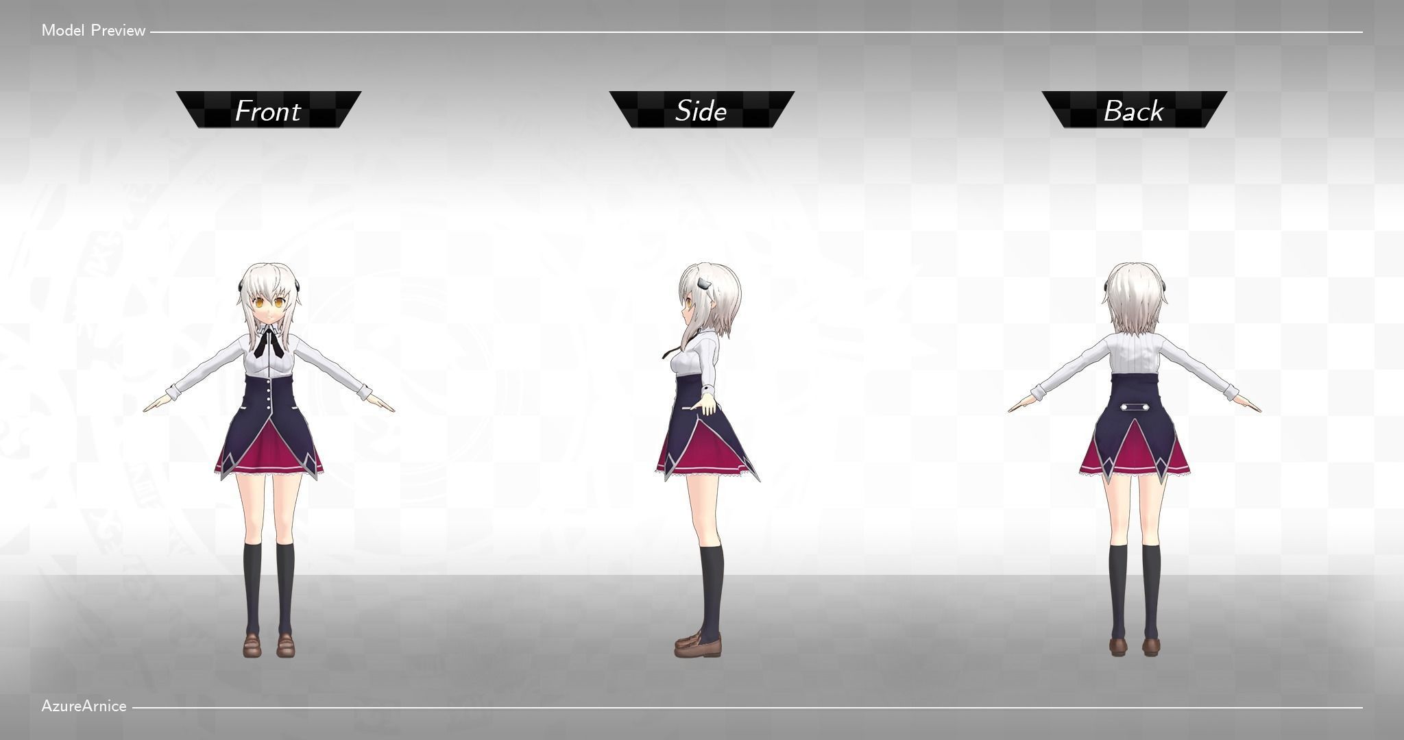 Highschool DxD - Koneko Toujou MMD Model DELUXE Low-poly 3D model_5