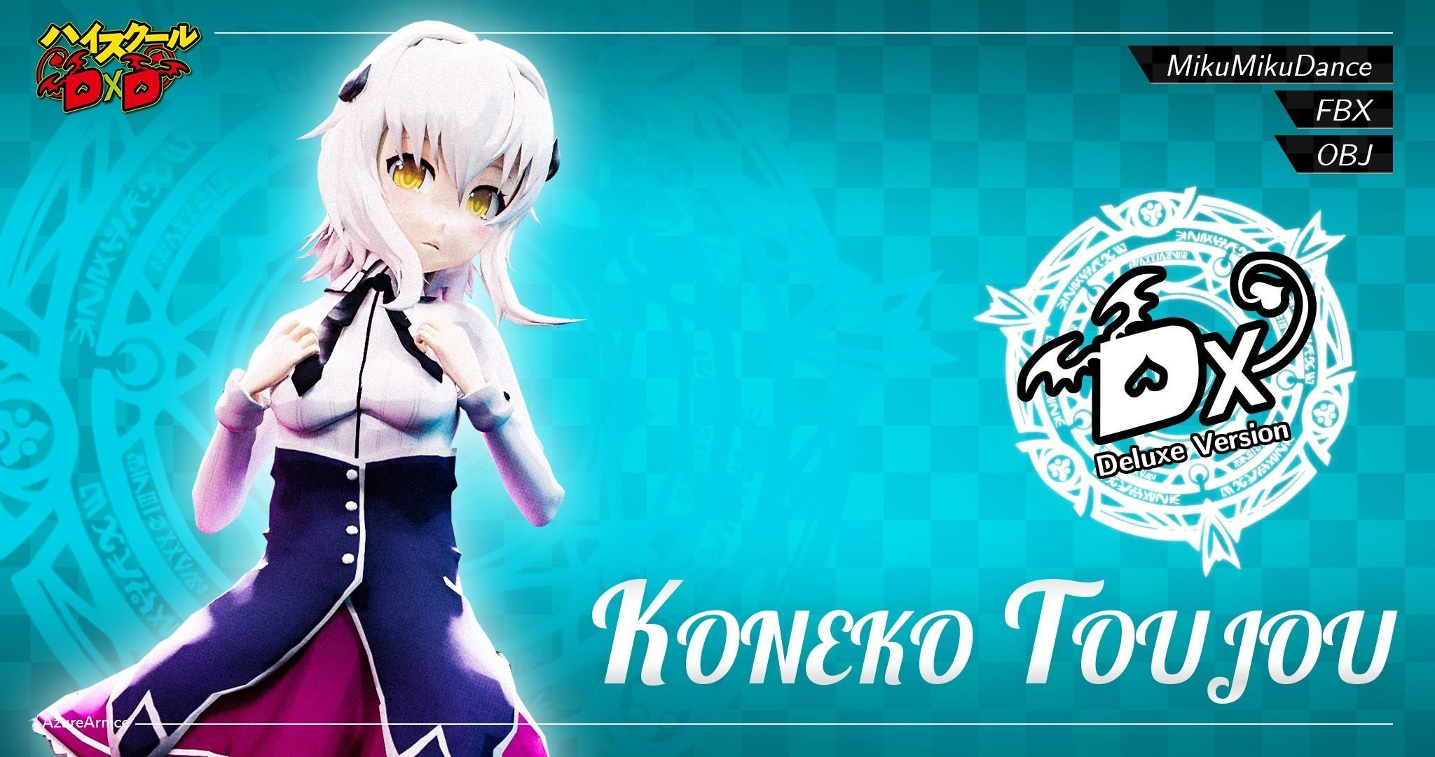 Highschool DxD - Koneko Toujou MMD Model DELUXE Low-poly 3D model_2