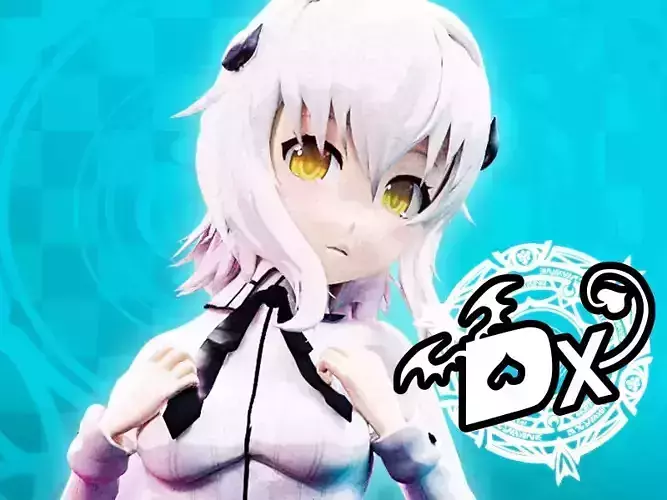 Highschool DxD - Koneko Toujou MMD Model DELUXE Low-poly 3D model