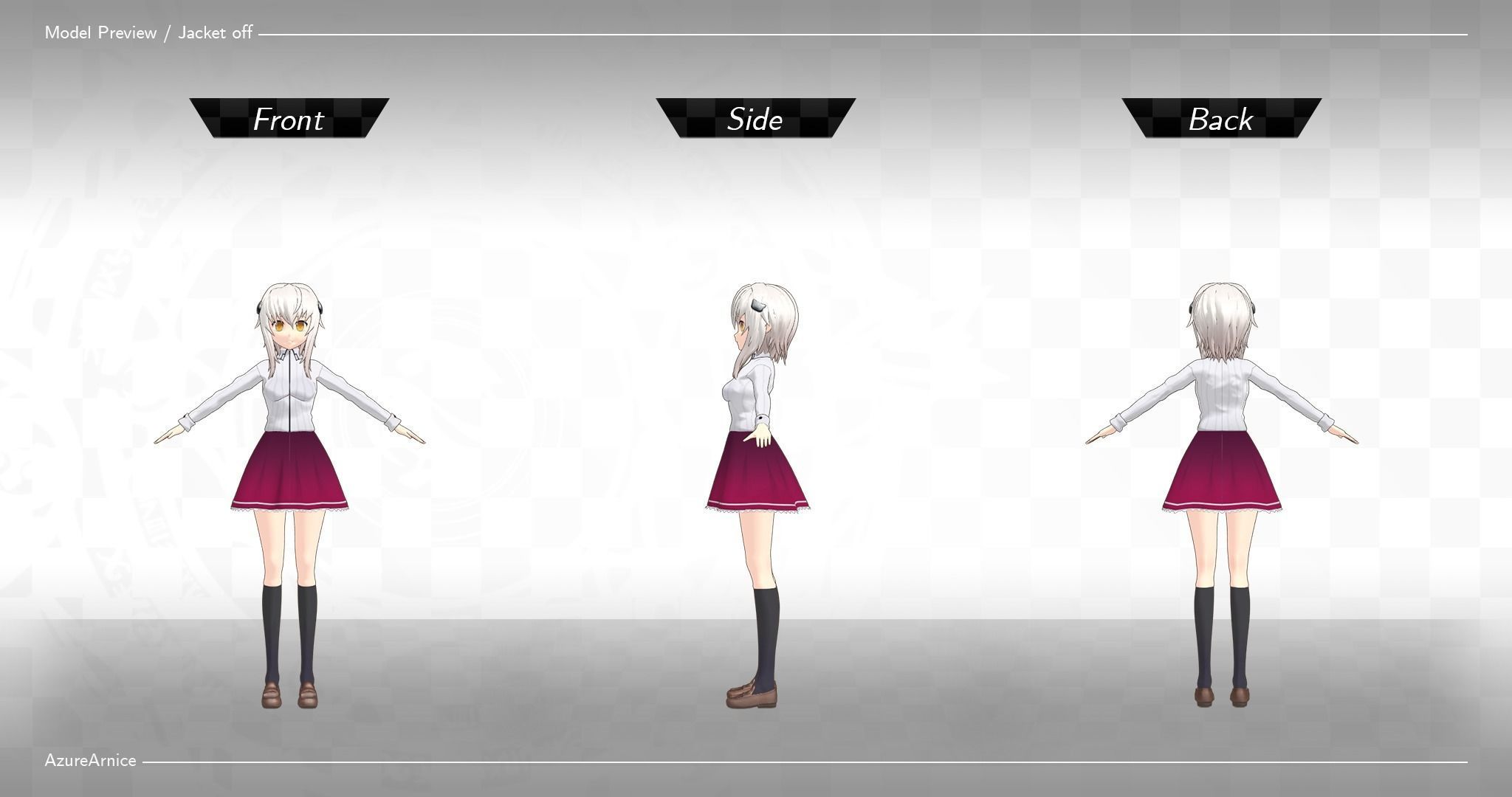 Highschool DxD - Koneko Toujou MMD Model DELUXE Low-poly 3D model_6