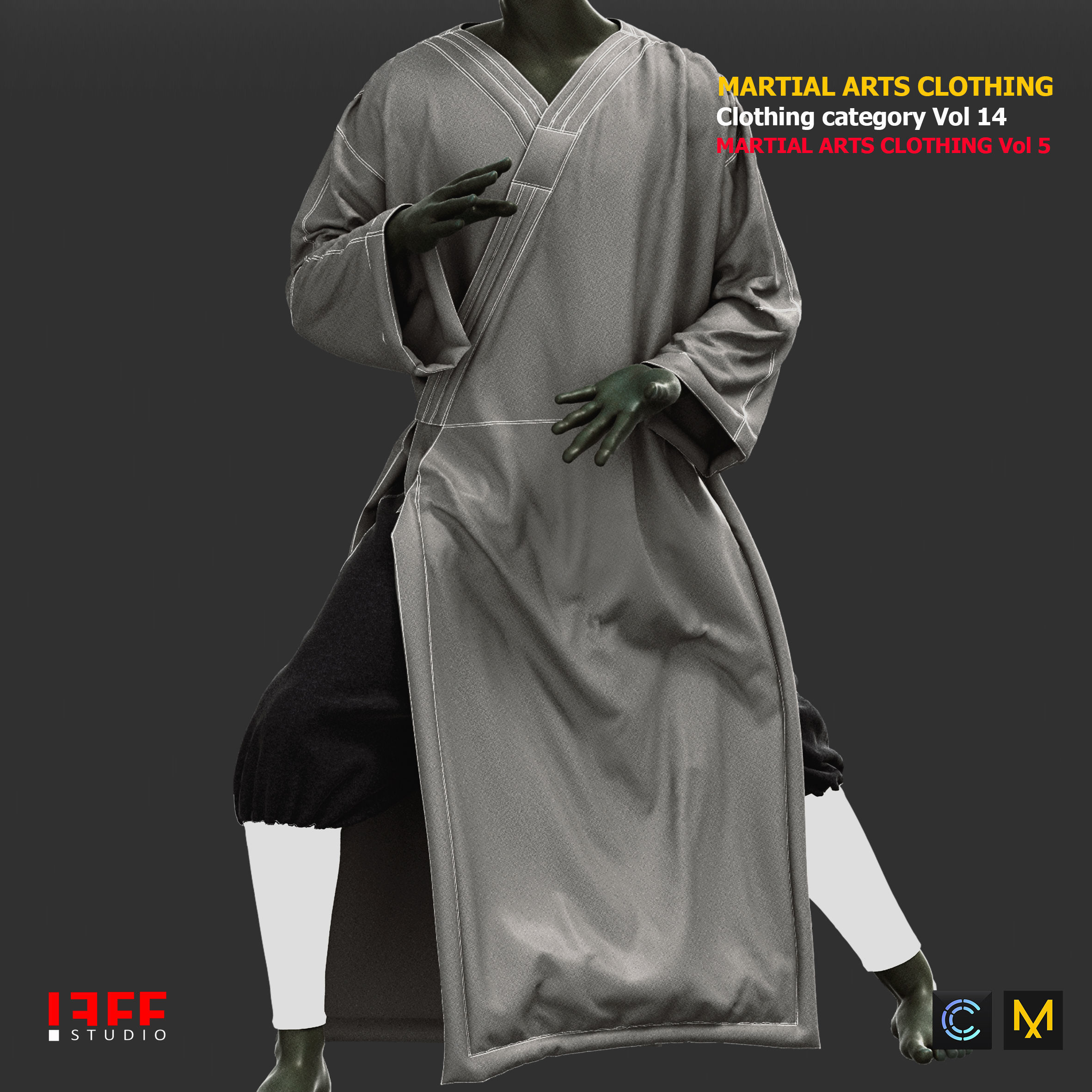 MARTIAL ARTS CLOTHING 5 VOL 14 3D model_1