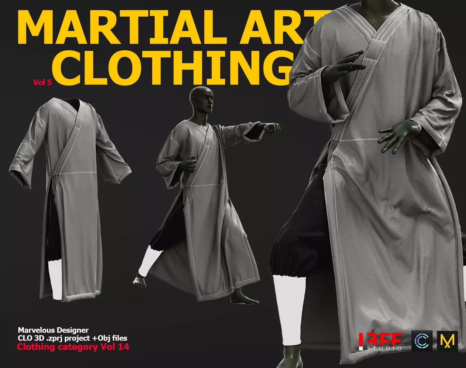 MARTIAL ARTS CLOTHING 5 VOL 14 3D model_0
