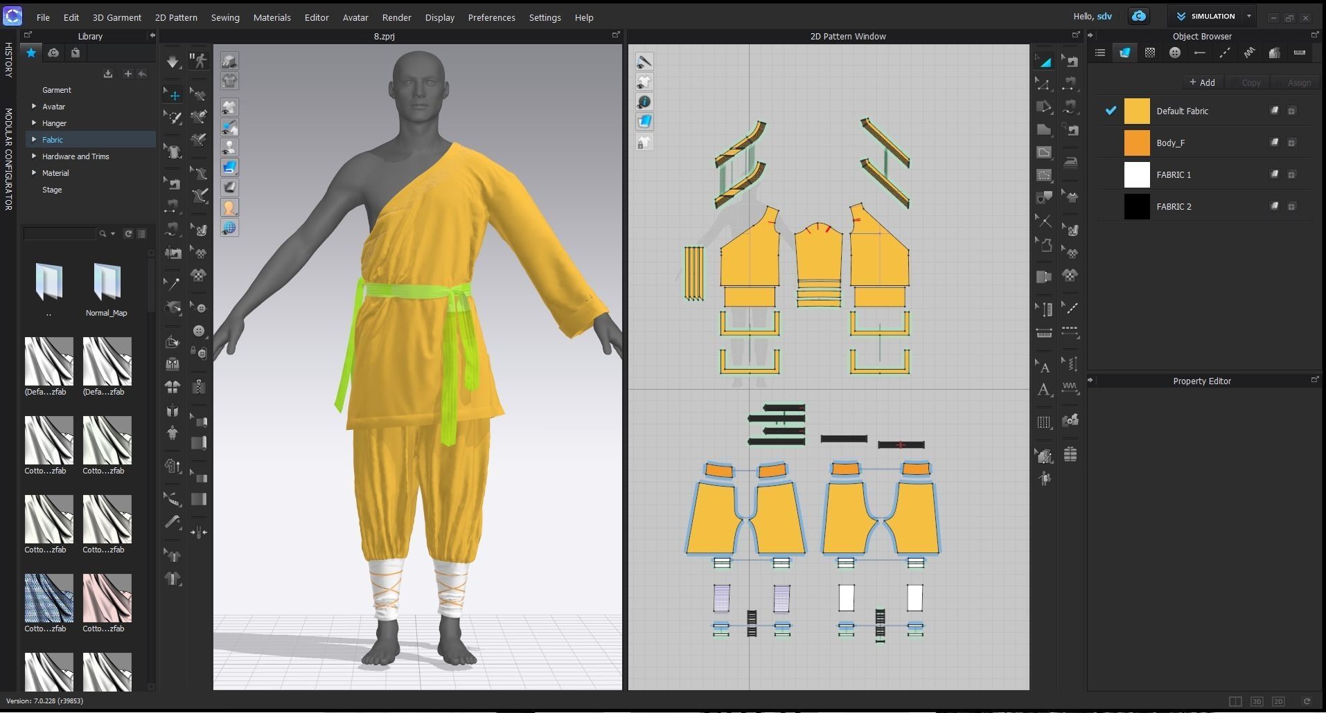 MARTIAL ARTS CLOTHING 6  VOL 17 Free 3D model_2