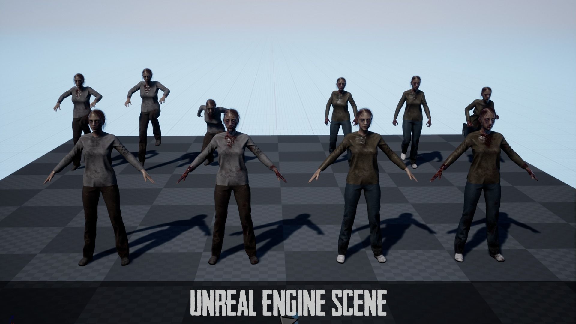 Zombies Pack 3D Model Collection _13