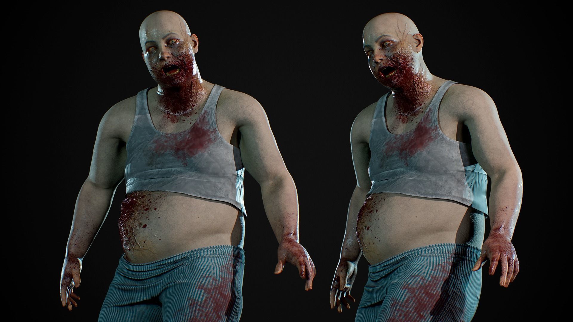 Zombies Pack 3D Model Collection _17