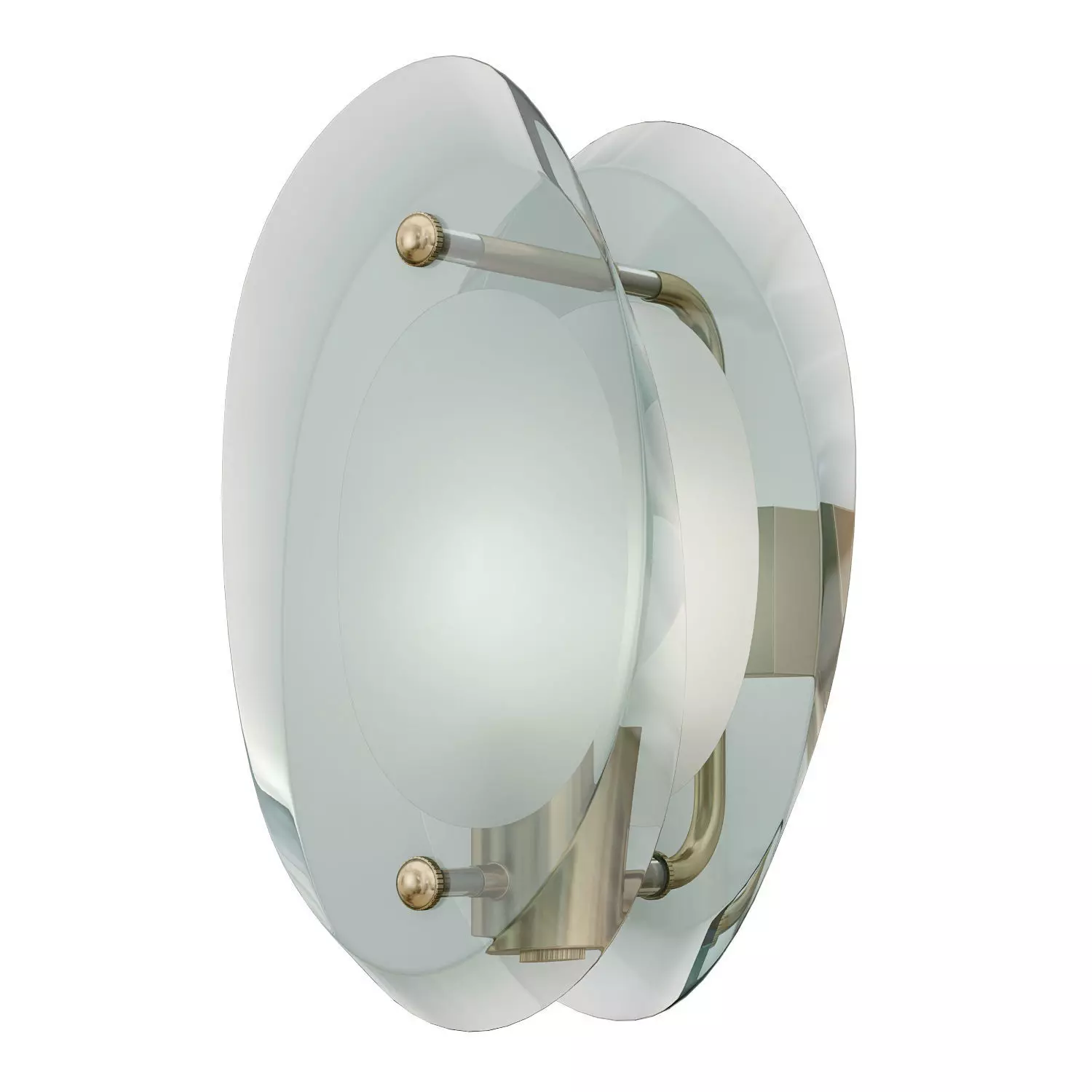 1stdibs Max Ingrand for Fontana Arte Glass Sconce 3D model_0