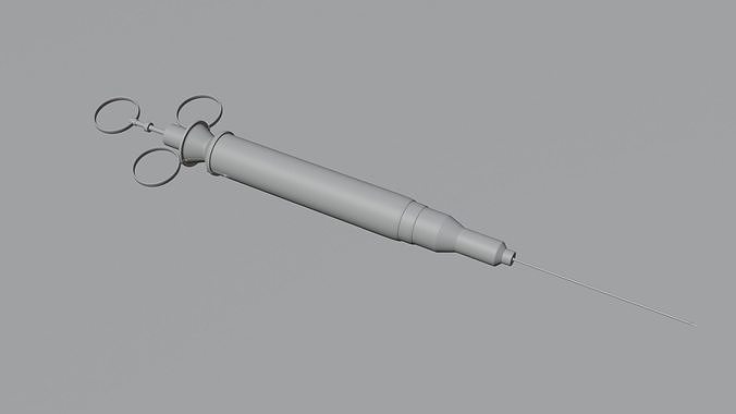 injector syringe 3D model