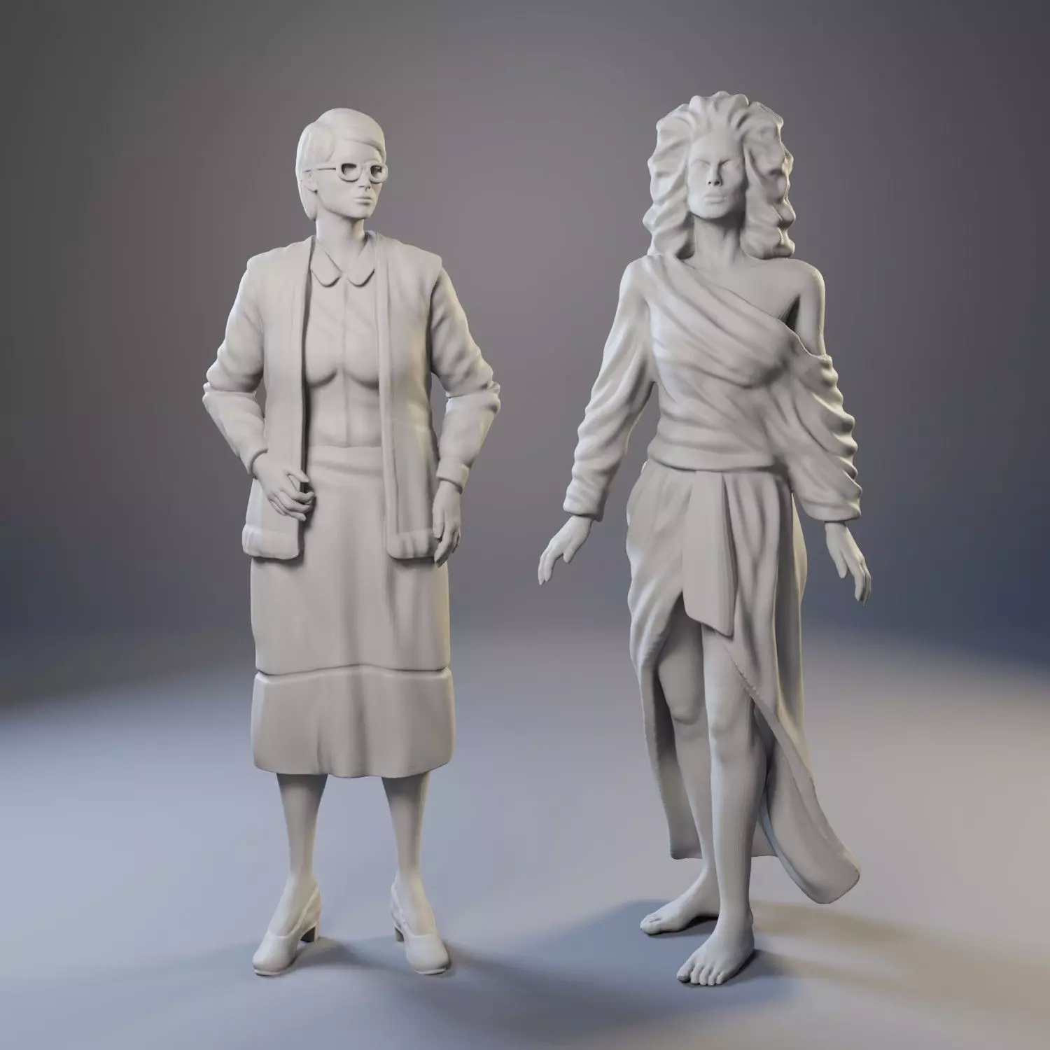 Dana and Janine from Ghostbusters 3D print model