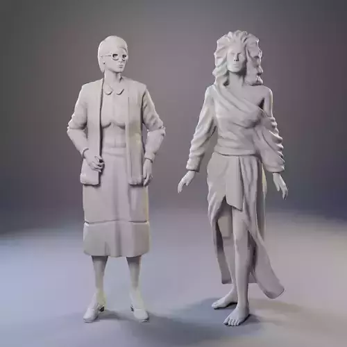 Dana and Janine from Ghostbusters 3D print model