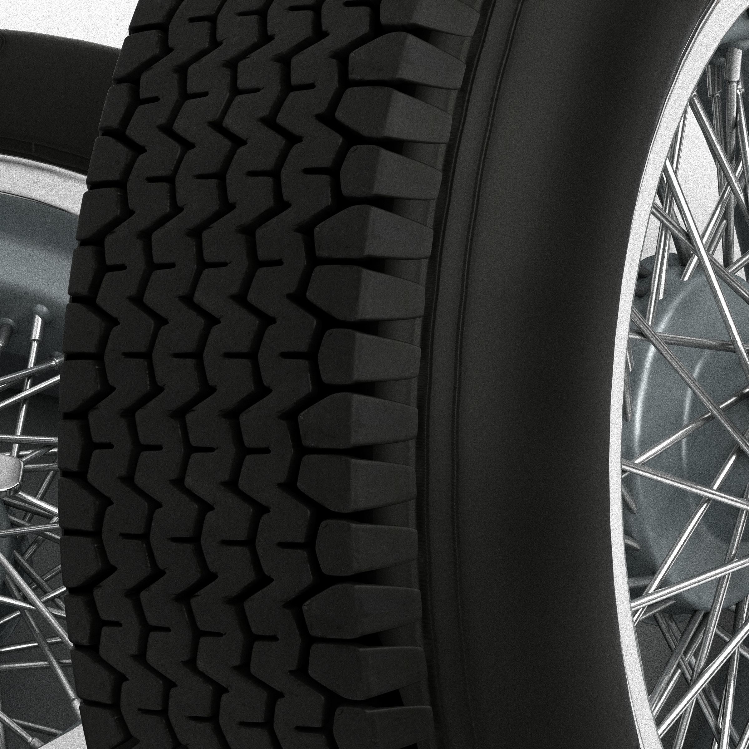 Dunlop CR48 tyres - Borrani wheels 3D print model_7