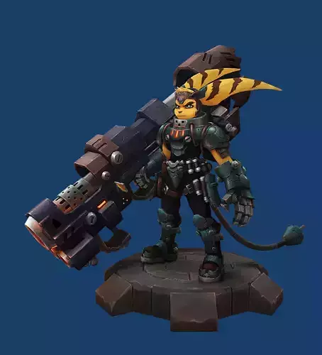 Corrupted Star Guardian KaiSa and Ratchet 3D Prints STL File 3D print model